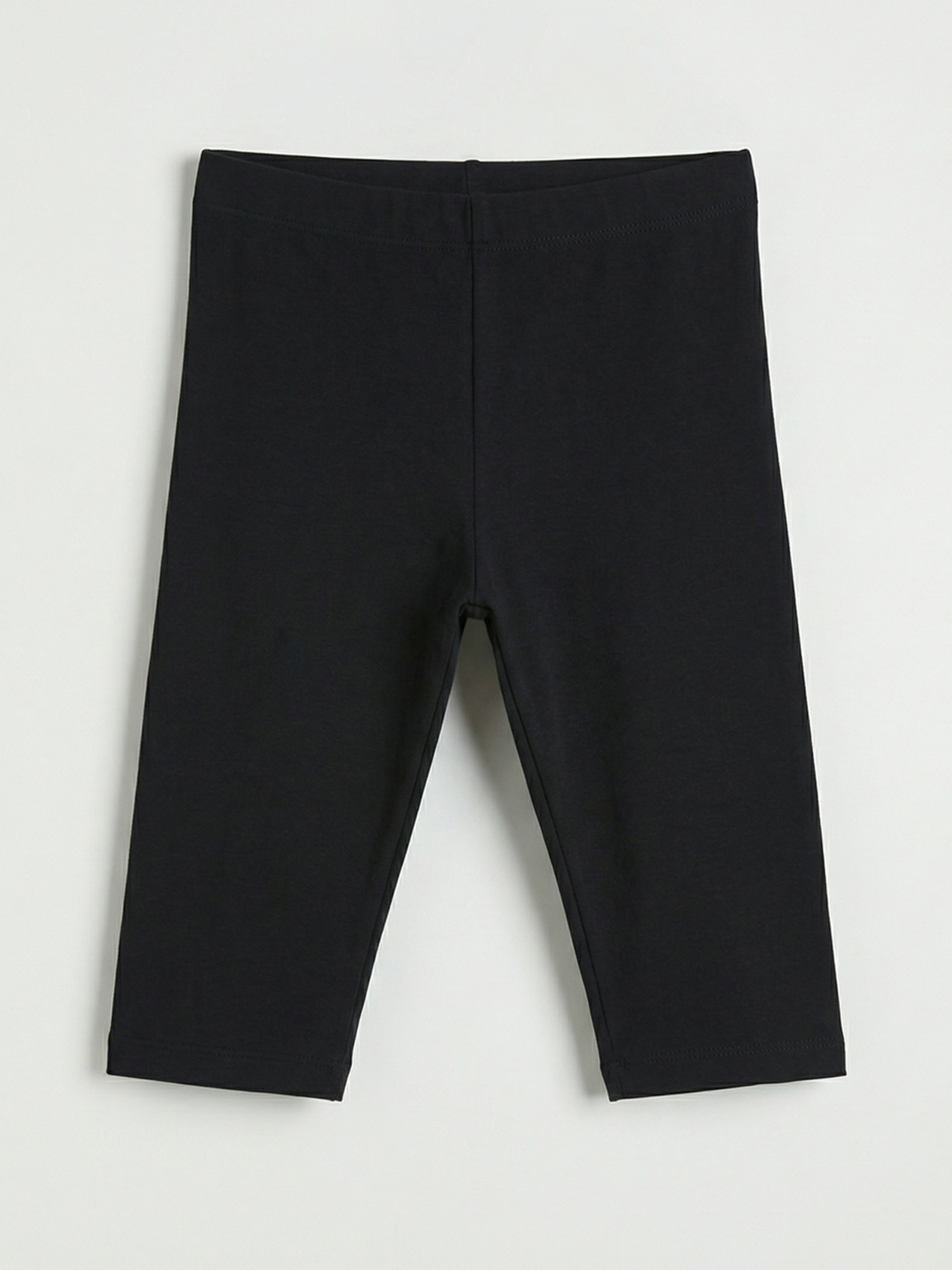 Siyah Beli Lastikli Kız Çocuk Tayt-1