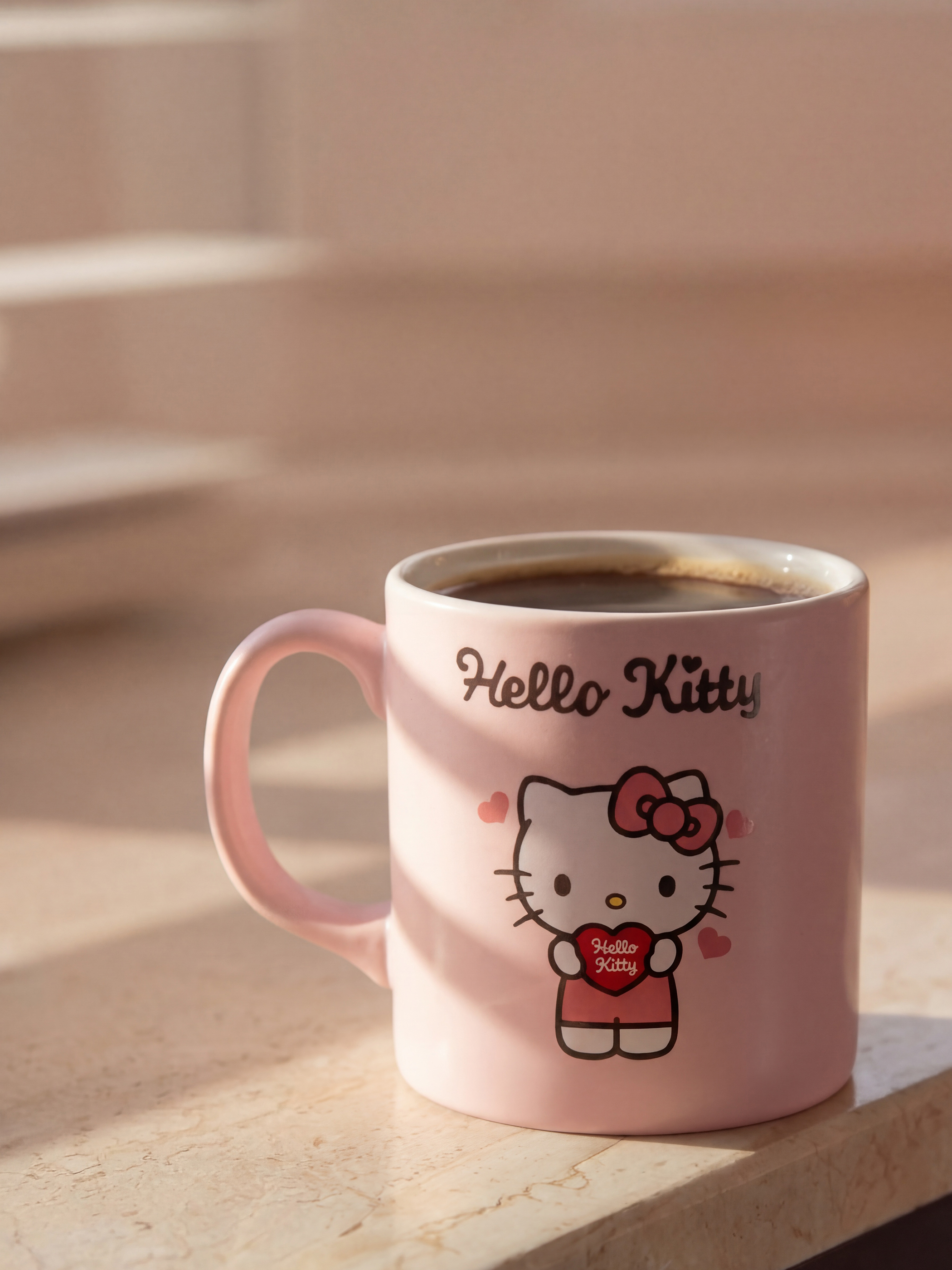 Karışık Hello Kitty Baskılı Seramik Kupa 320 ml-1