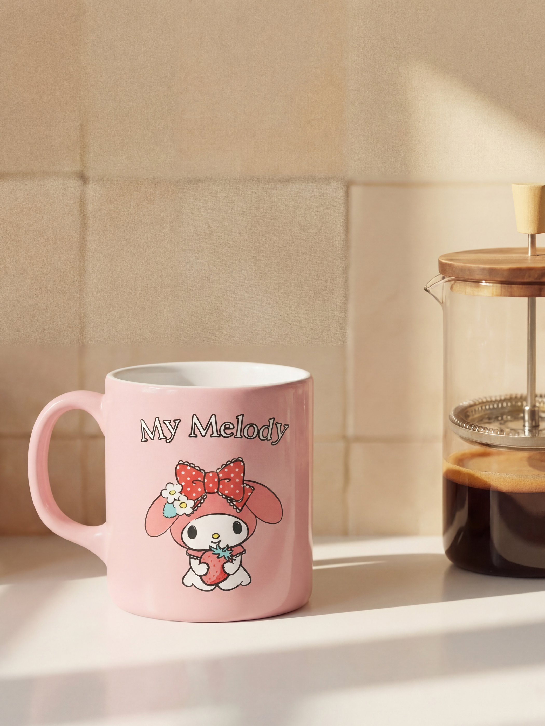 Pembe  My Melody Baskılı Seramik Kupa-1