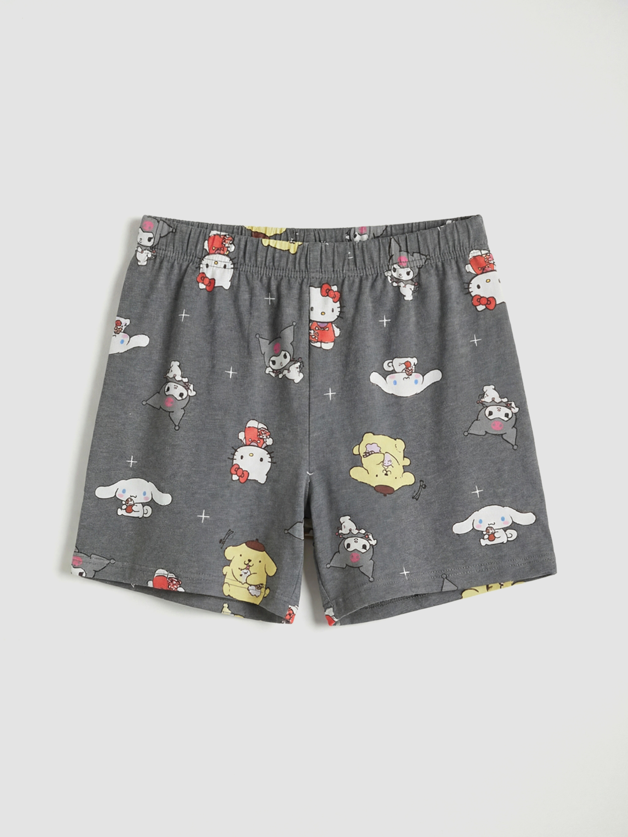 BEŽ Kratka pidžama komplet Devojka-3