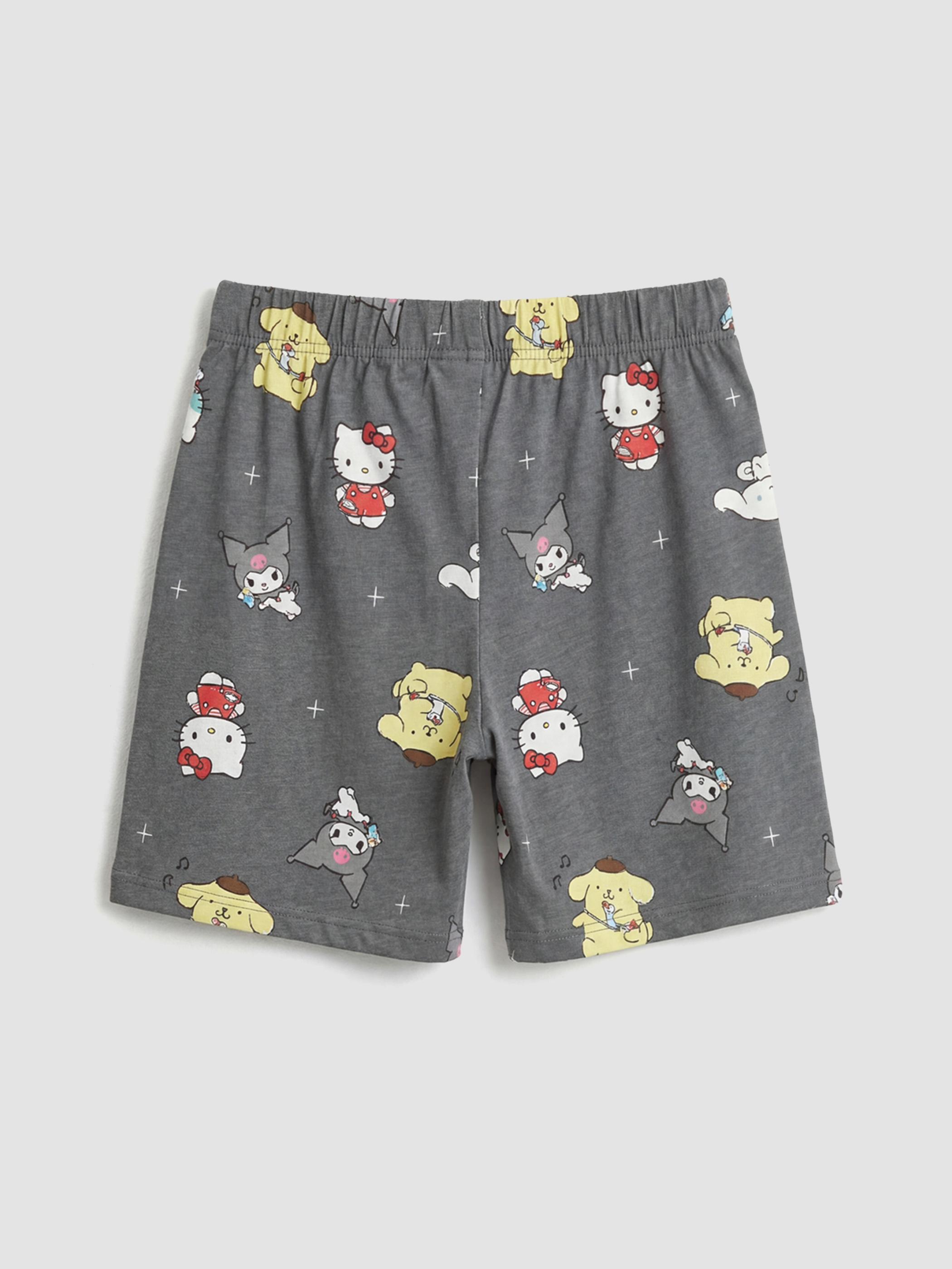 BEŽ Kratka pidžama komplet Devojka-4