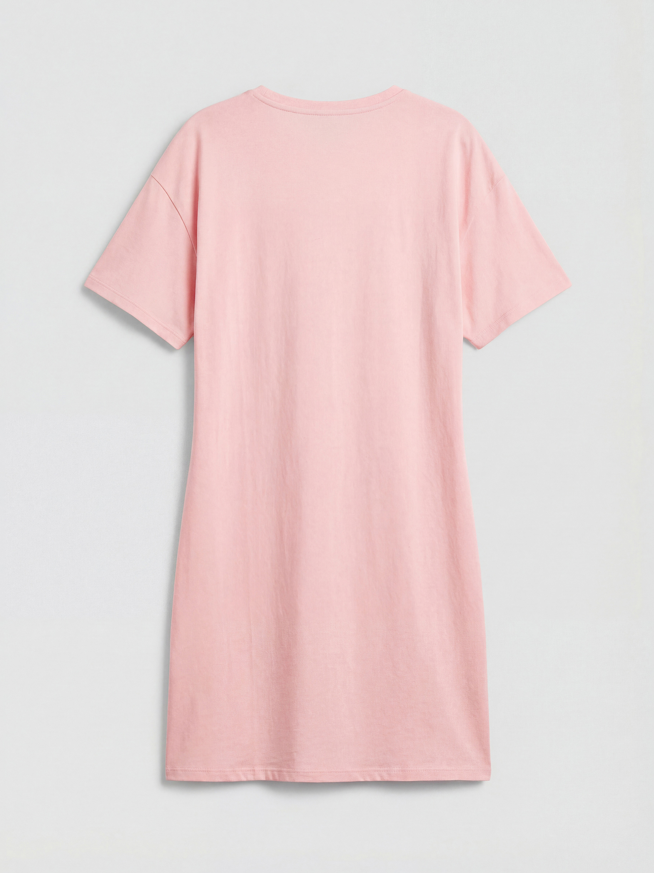 Pembe Bisiklet Yaka Baskılı Hamile Gecelik-6