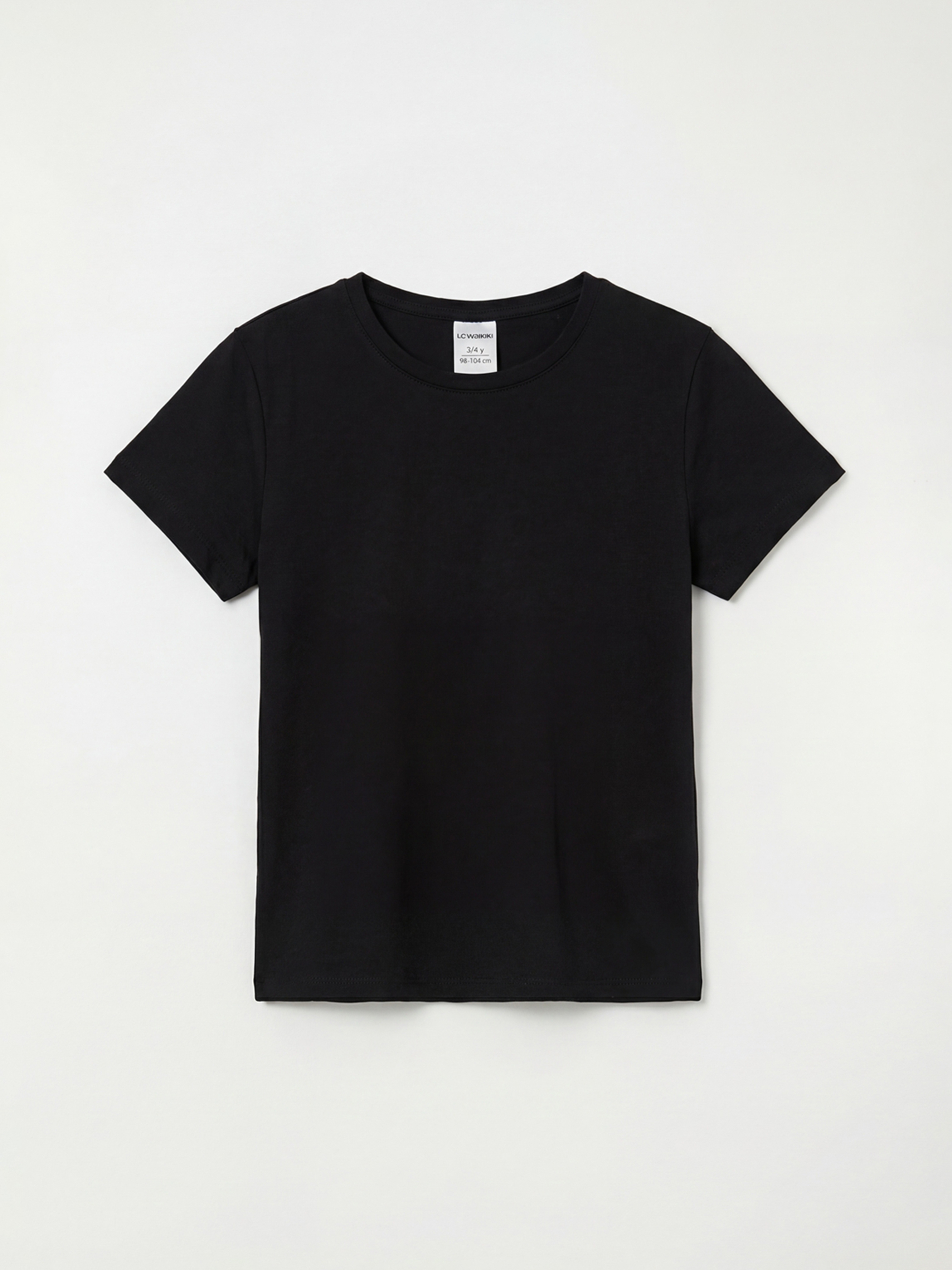 LCW ECO Bisiklet Yaka Kız Çocuk Tişört	 - S6FJ54Z1-CVL