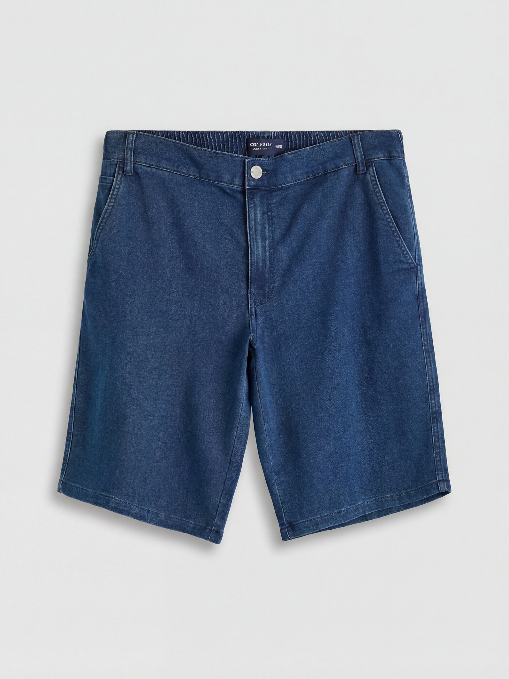 Man Indigo Denim Shorts-4