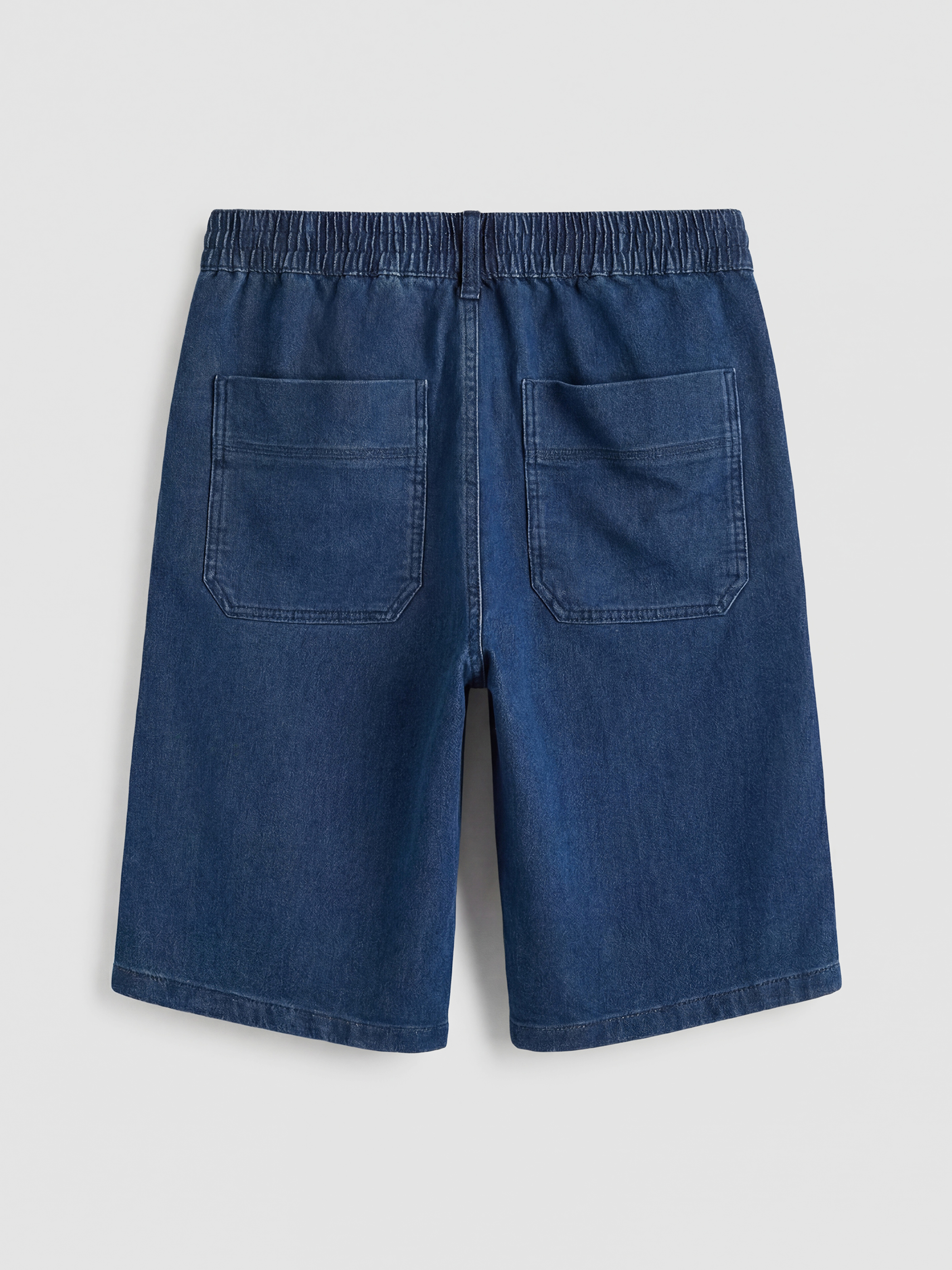 Man Indigo Denim Shorts-5