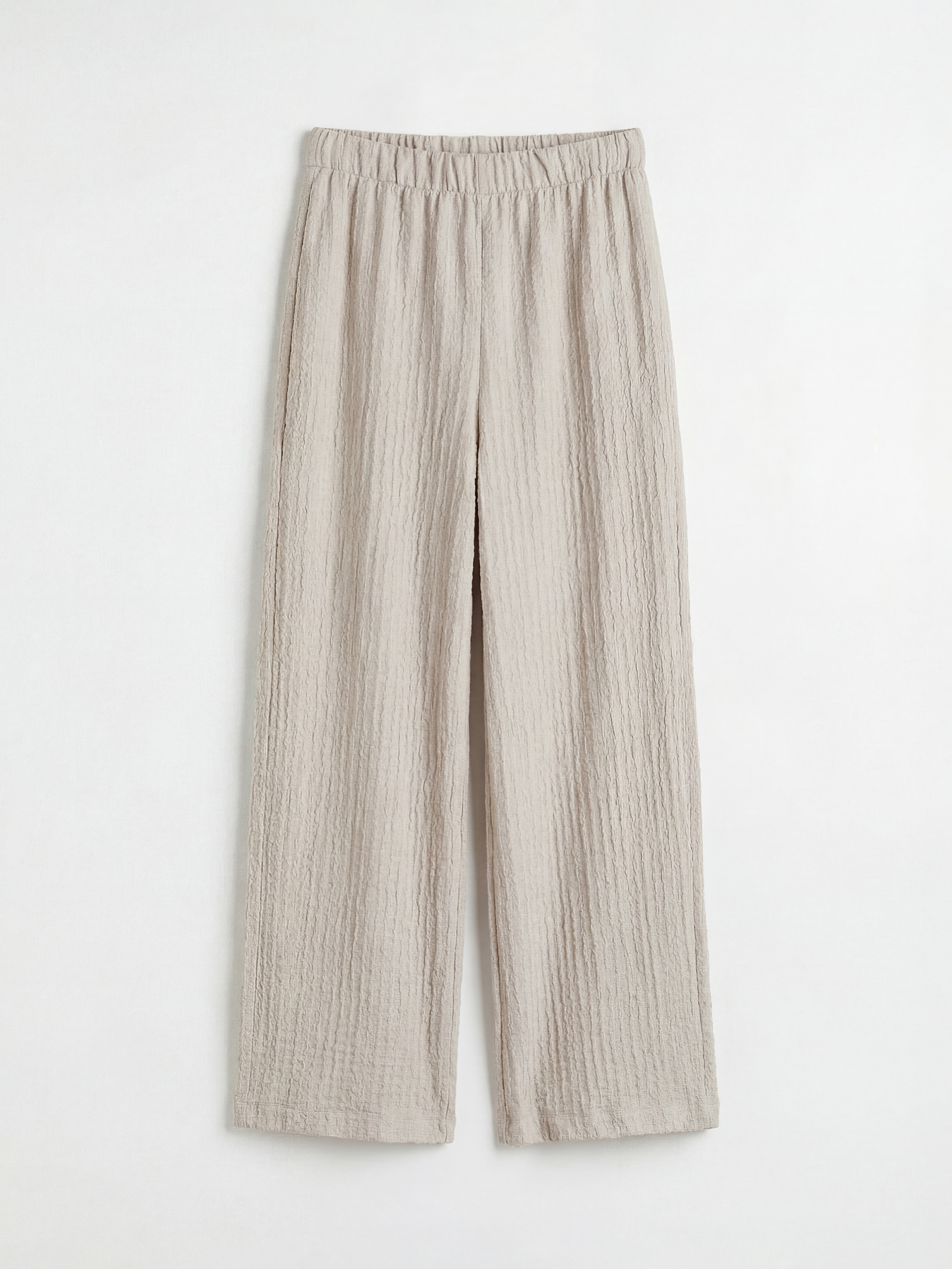 LCWAIKIKI Classic Elasticated Waist Textured Women's Trousers - S6FN66Z8-QYF