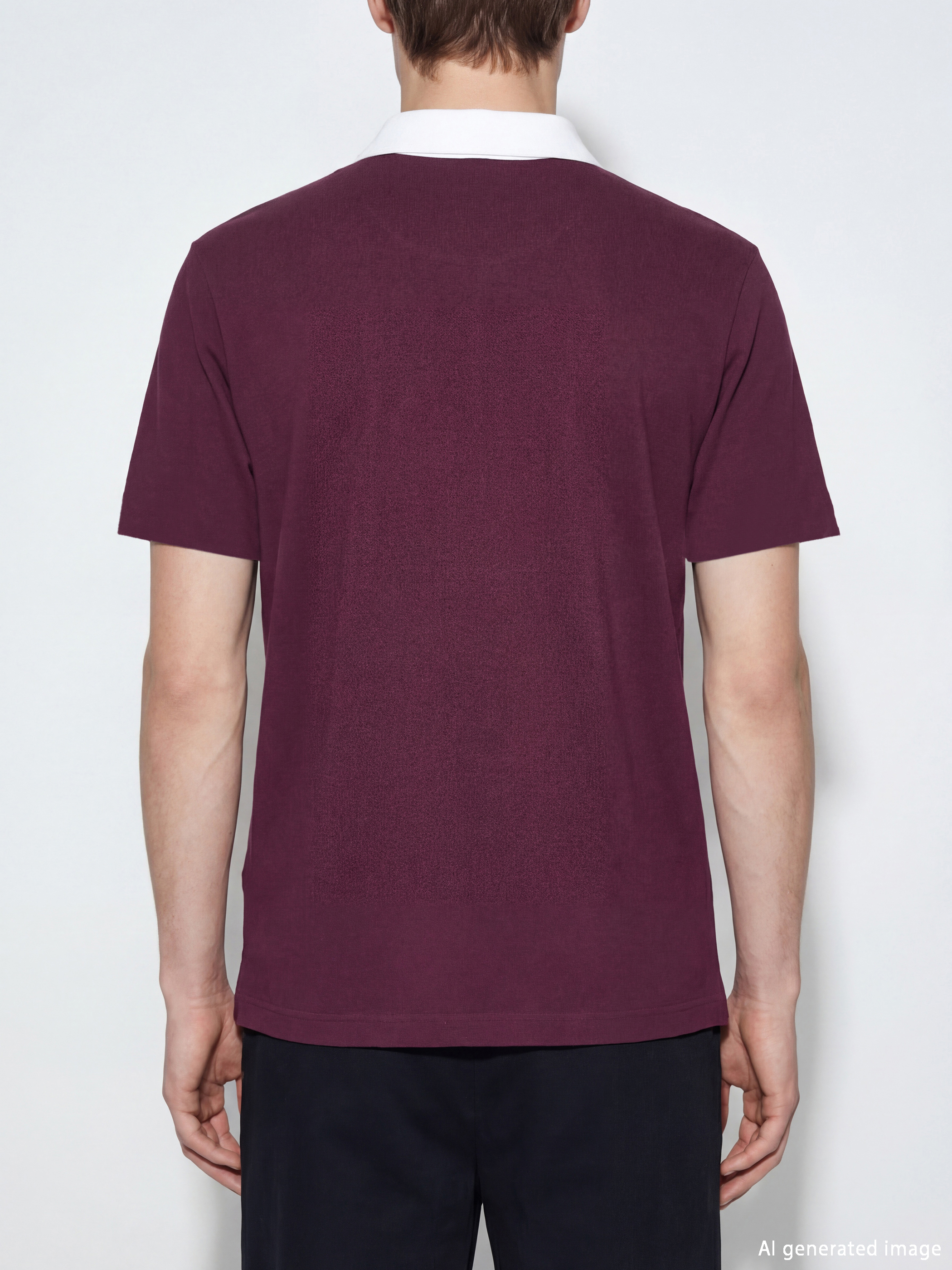 T-shirt I Stampuar Me Jakë Polo Për Burra-3
