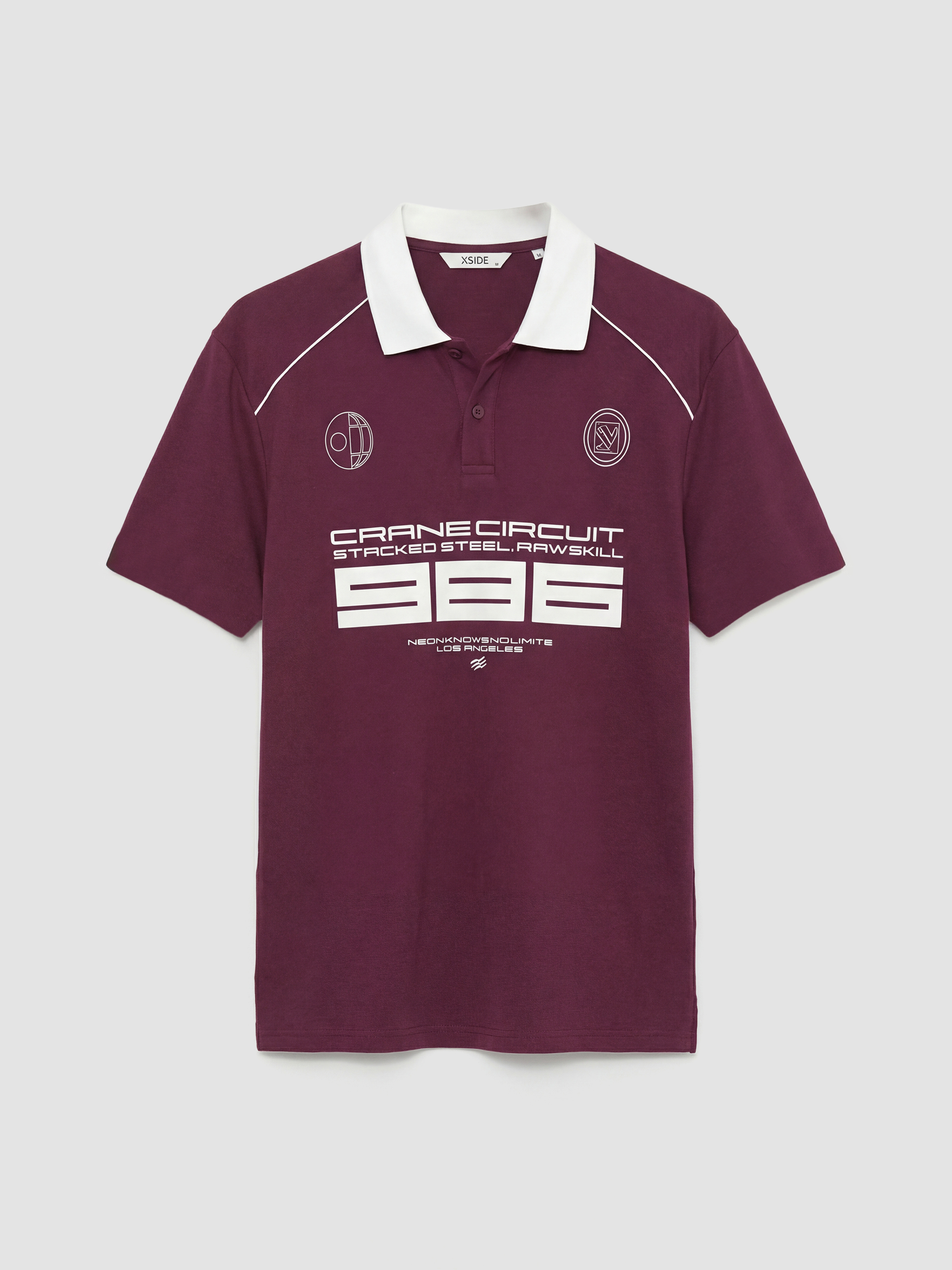 T-shirt I Stampuar Me Jakë Polo Për Burra-4