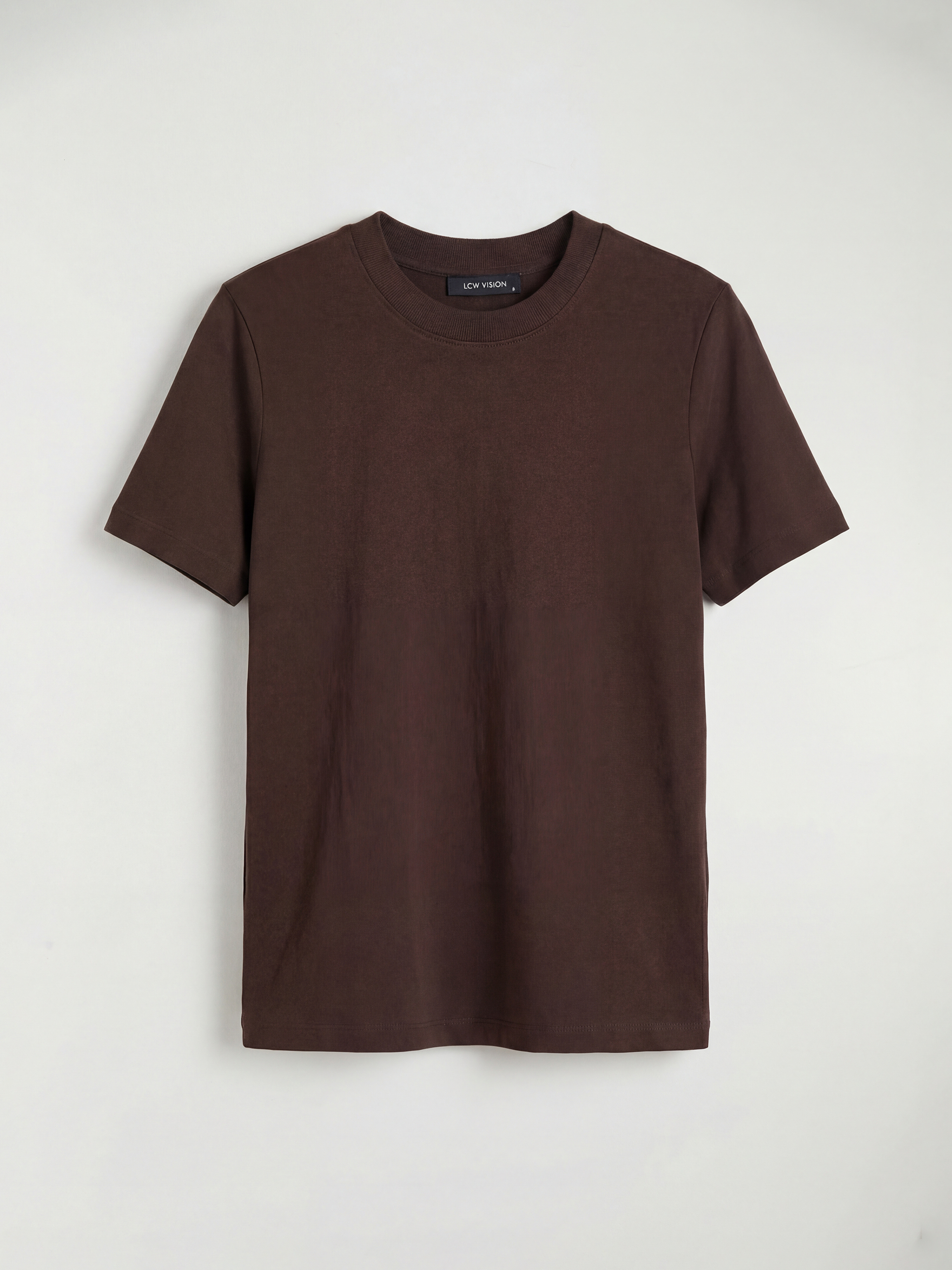 LCW Vision Bisiklet Yaka Kadın Tişört - S6FP75Z8-HDD