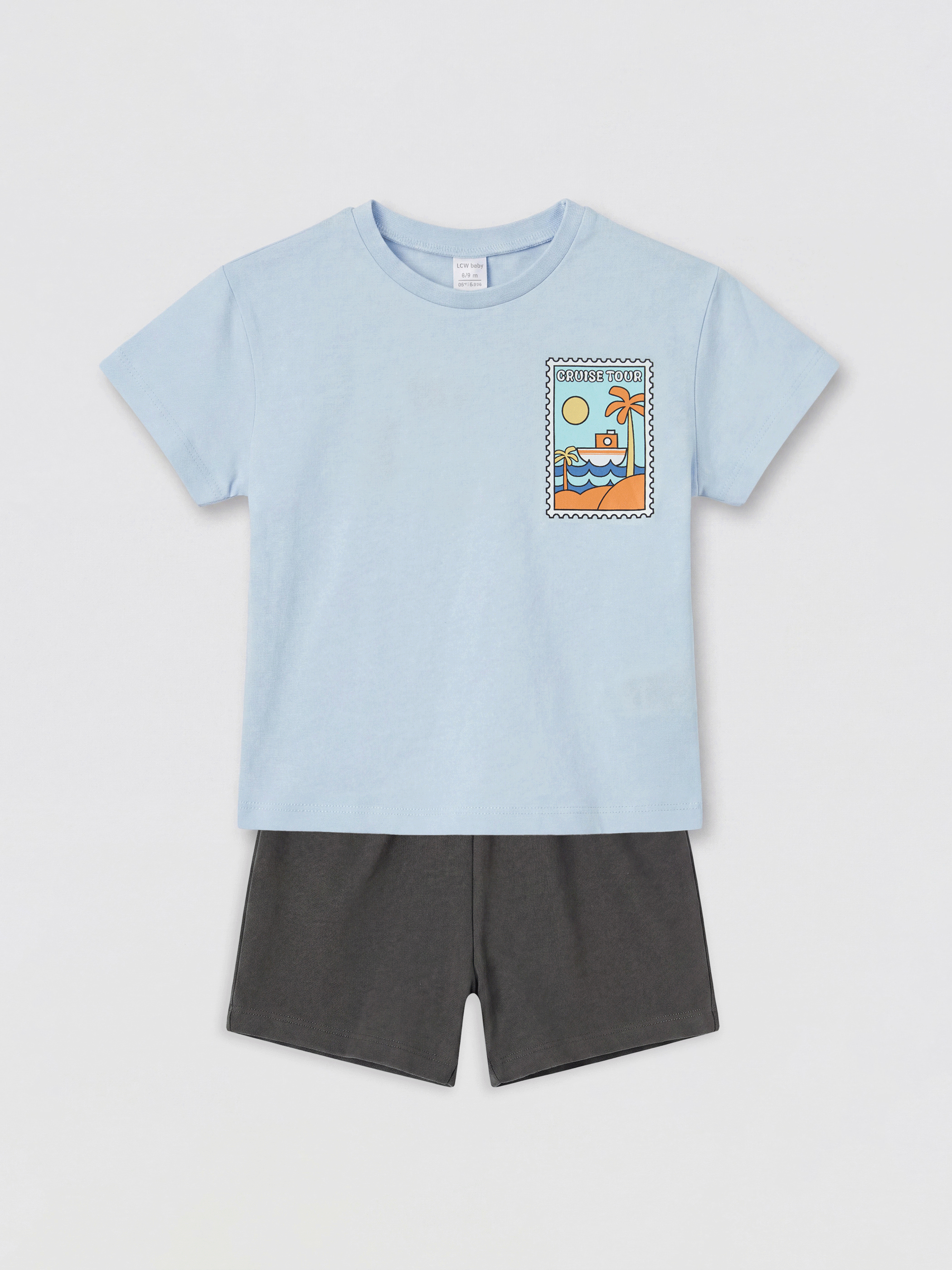 LCW Kids Baskılı Erkek Bebek Takım