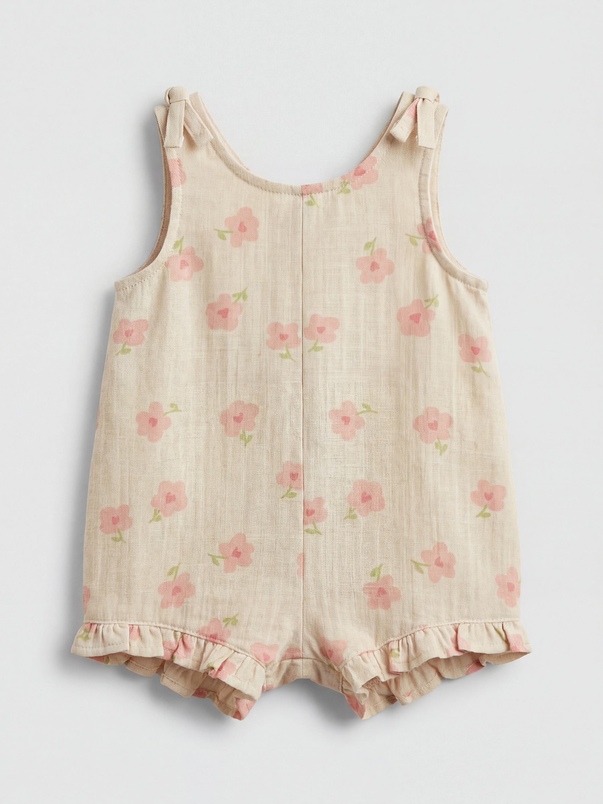 LCW baby Çiçekli Kız Bebek Müslin Tulum