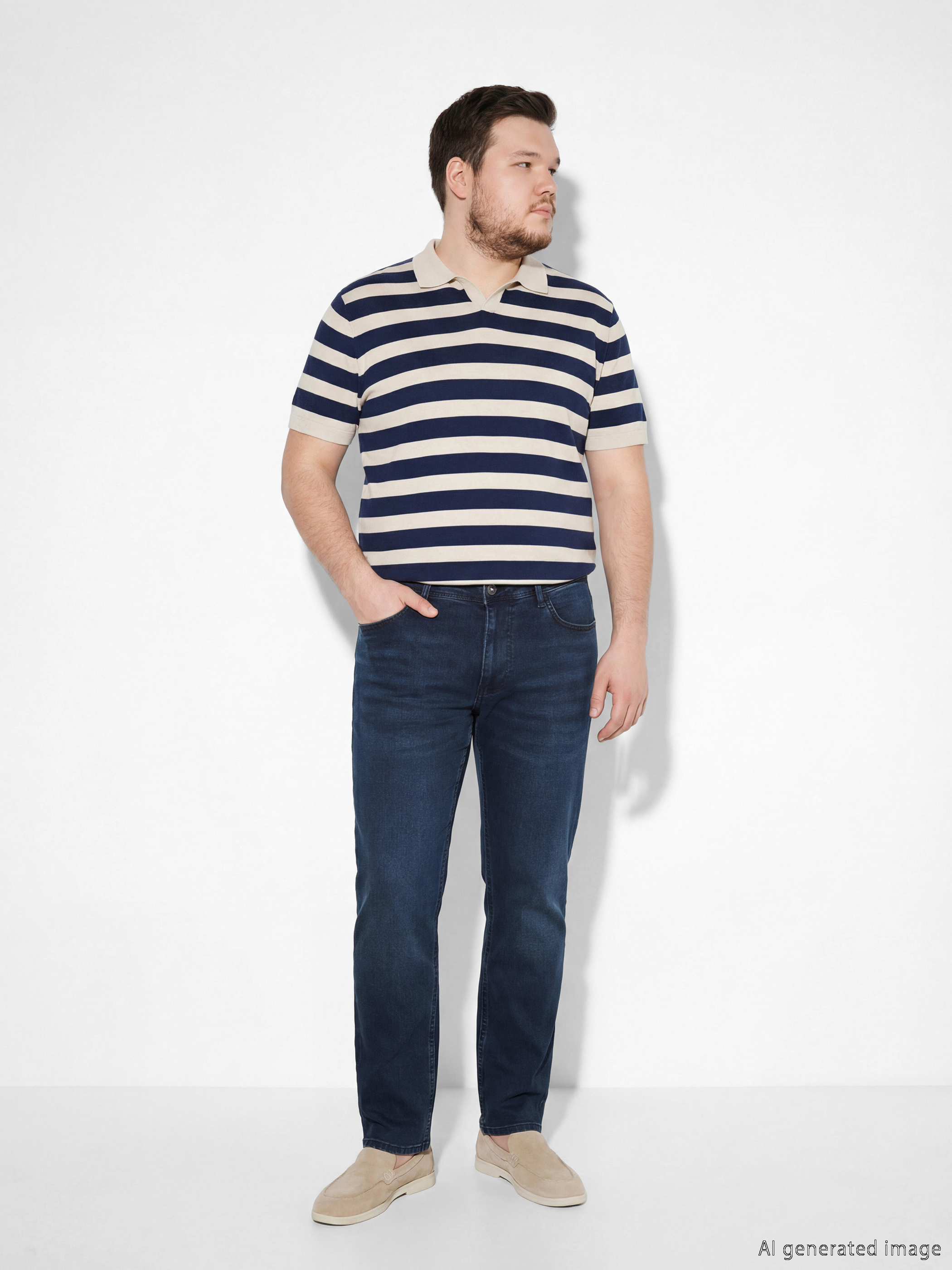 İndigo Regular Fit Erkek Jean Pantolon-1