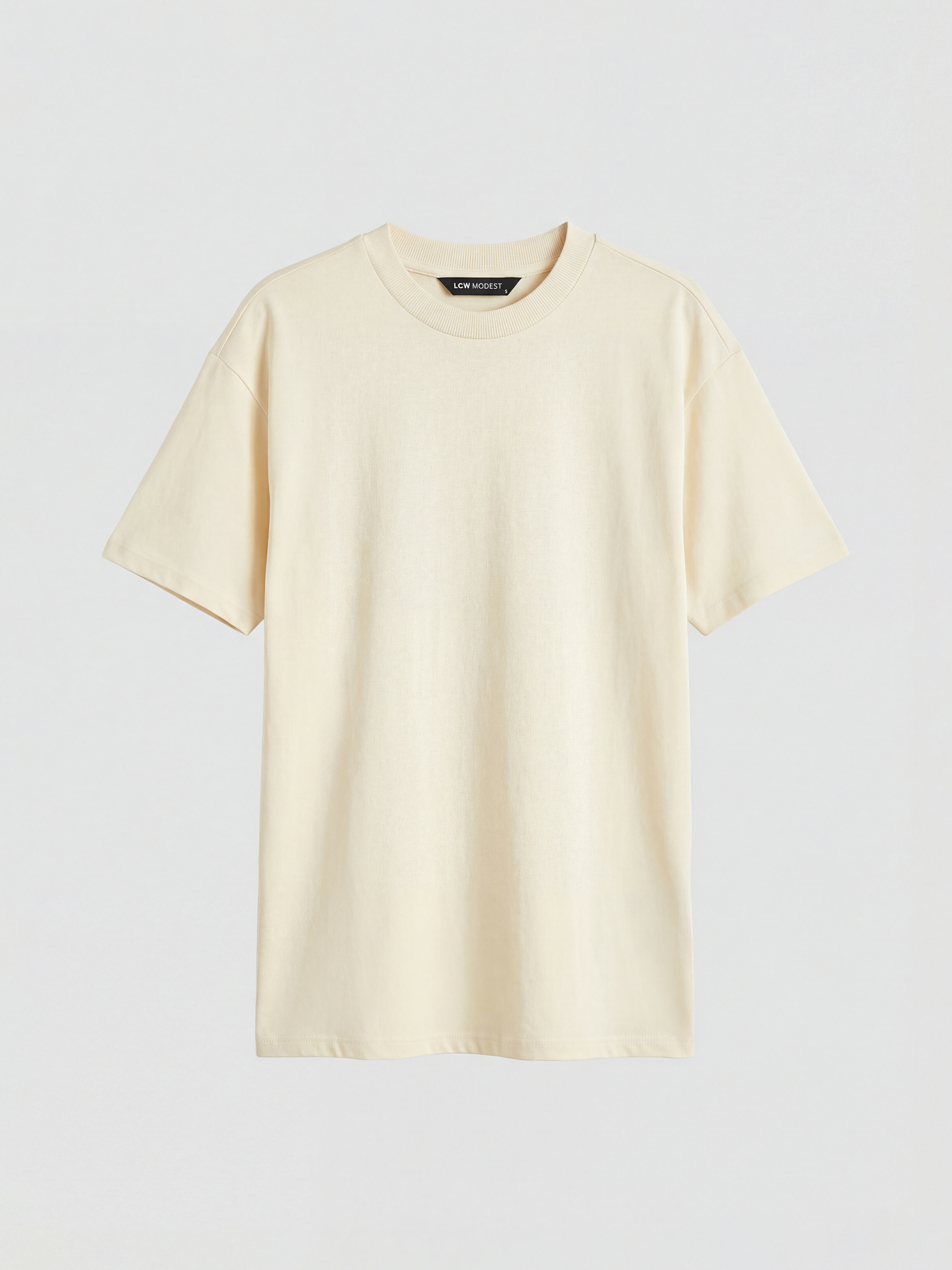 LCW Modest Bisiklet Yaka Kadın Tişört - S6FU32Z8-FDN