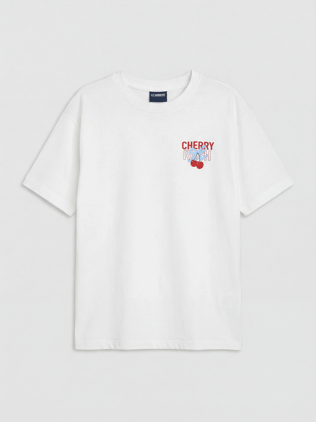 LCW Kids Cherry Printed Girls' T-Shirt - S6FV01Z4-Q6K