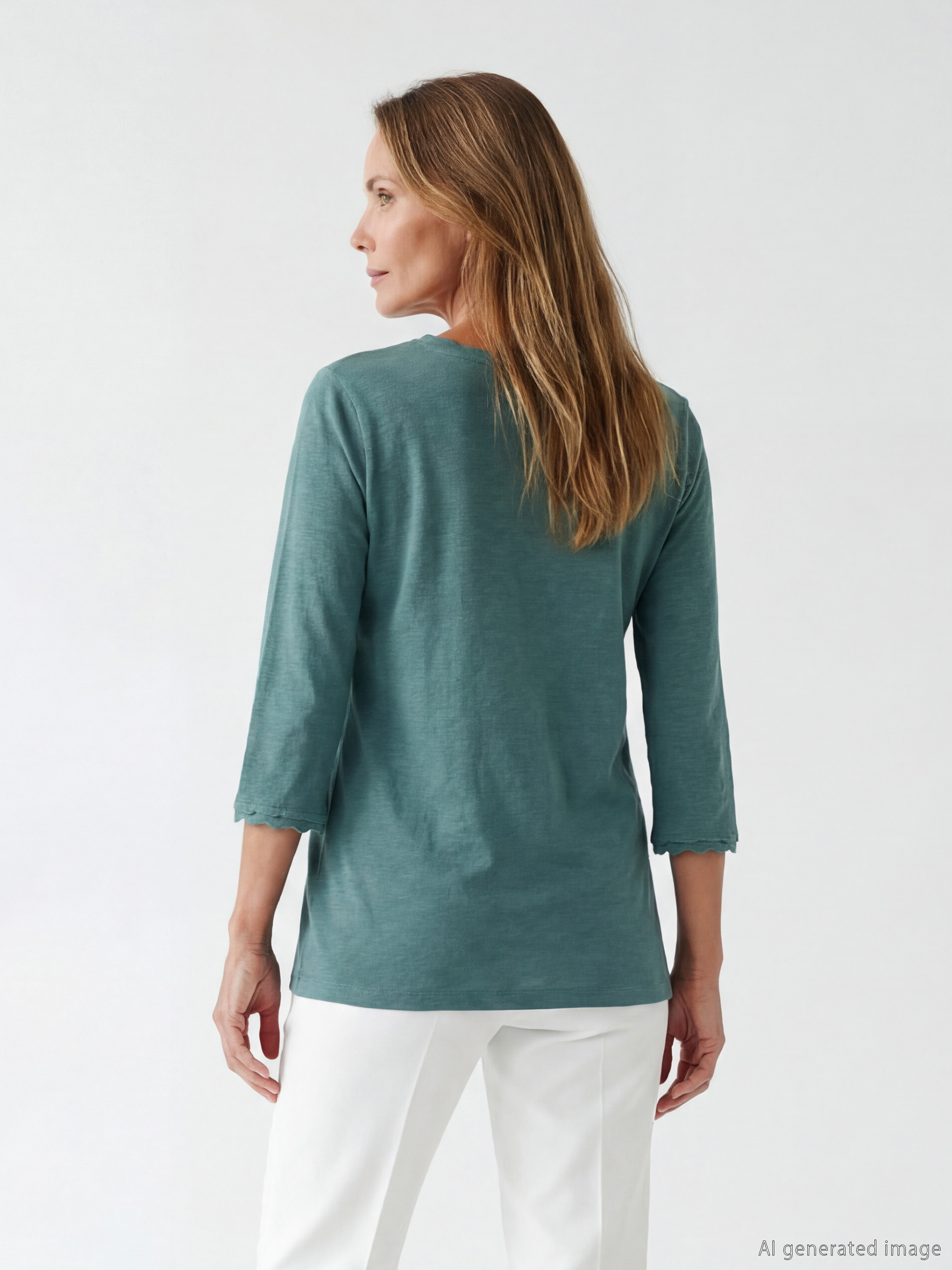 Woman GREEN T-Shirt-3