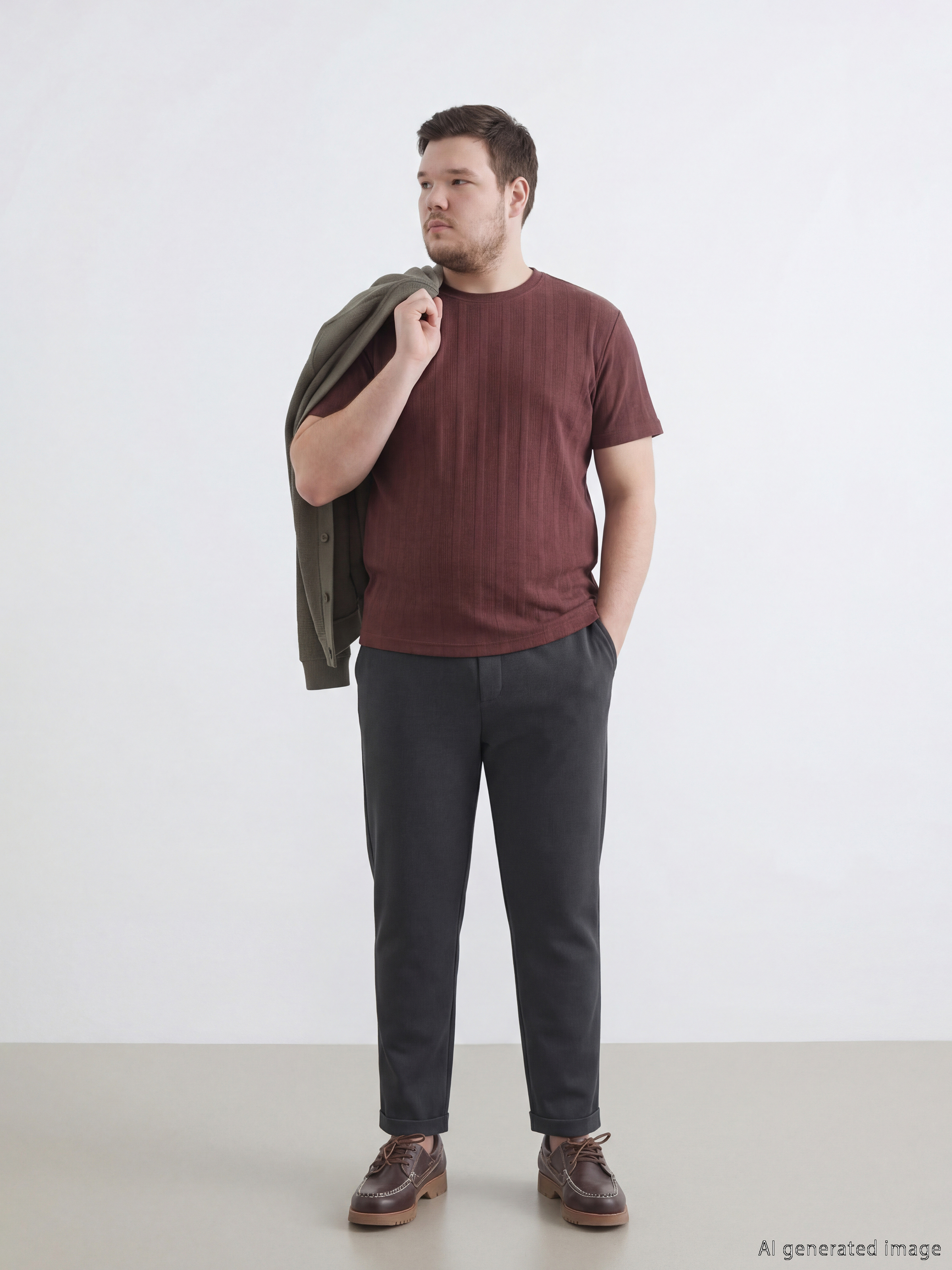 Petrol Standart Kalıp Erkek Pantolon-1