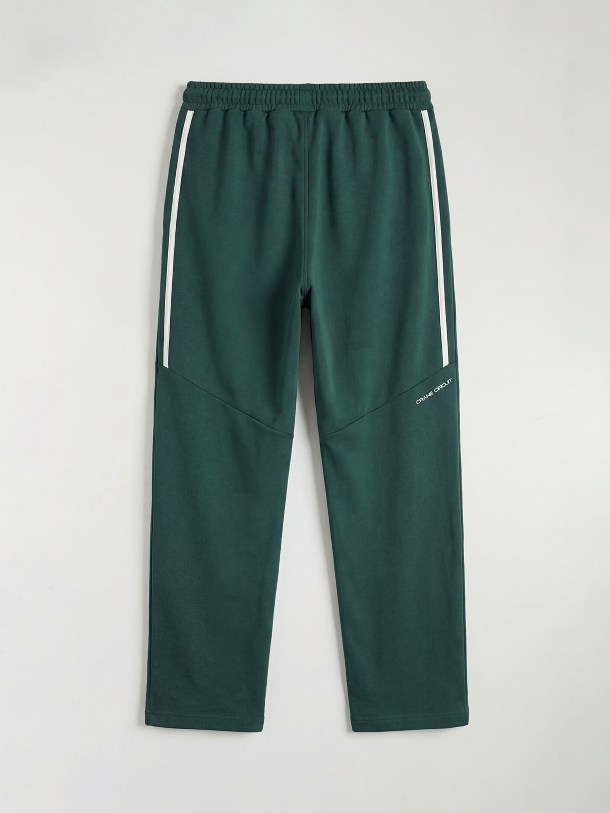 Yeşil Rahat Kalıp Baskılı Erkek Eşofman Alt-5