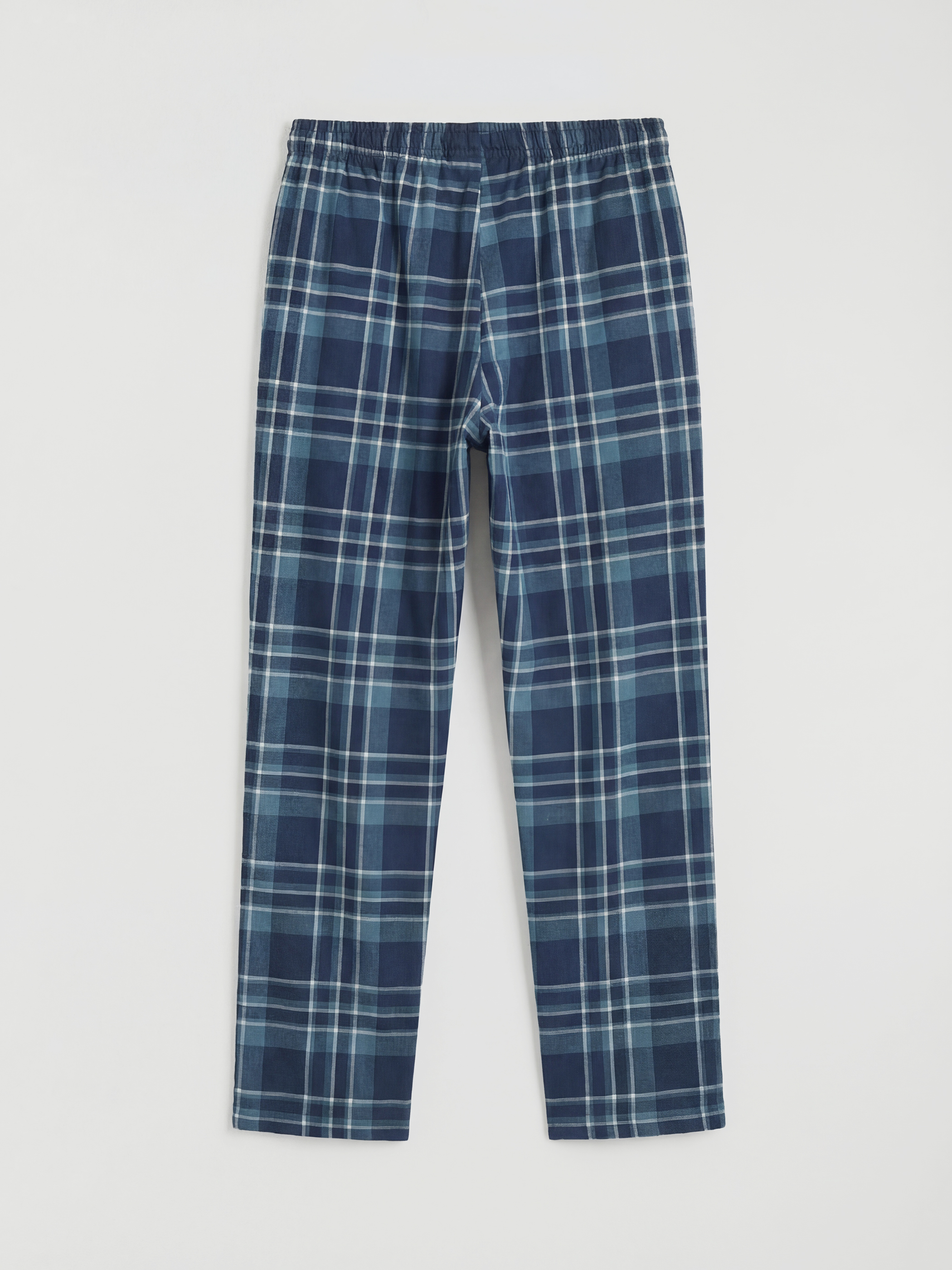 Lacivert Standart Kalıp Ekose Erkek Pijama Altı-5