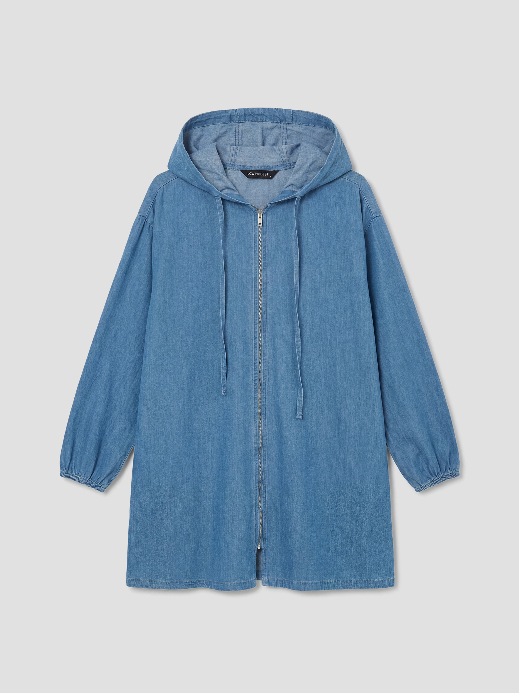 LCW Modest Kapüşonlu Kadın Jean Tunik	 - S6G534Z8-507