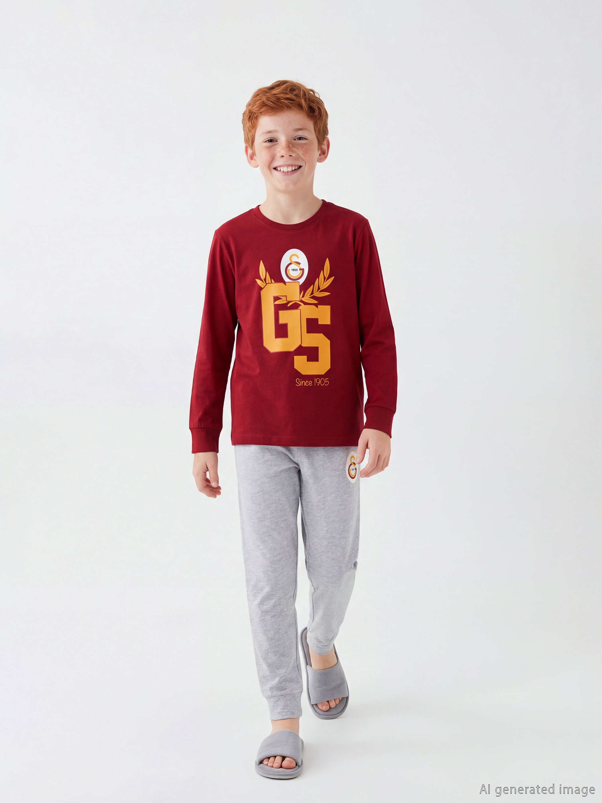 LCW Kids Galatasaray Baskılı Erkek Çocuk Pijama Takım - S6G579Z4-HKD