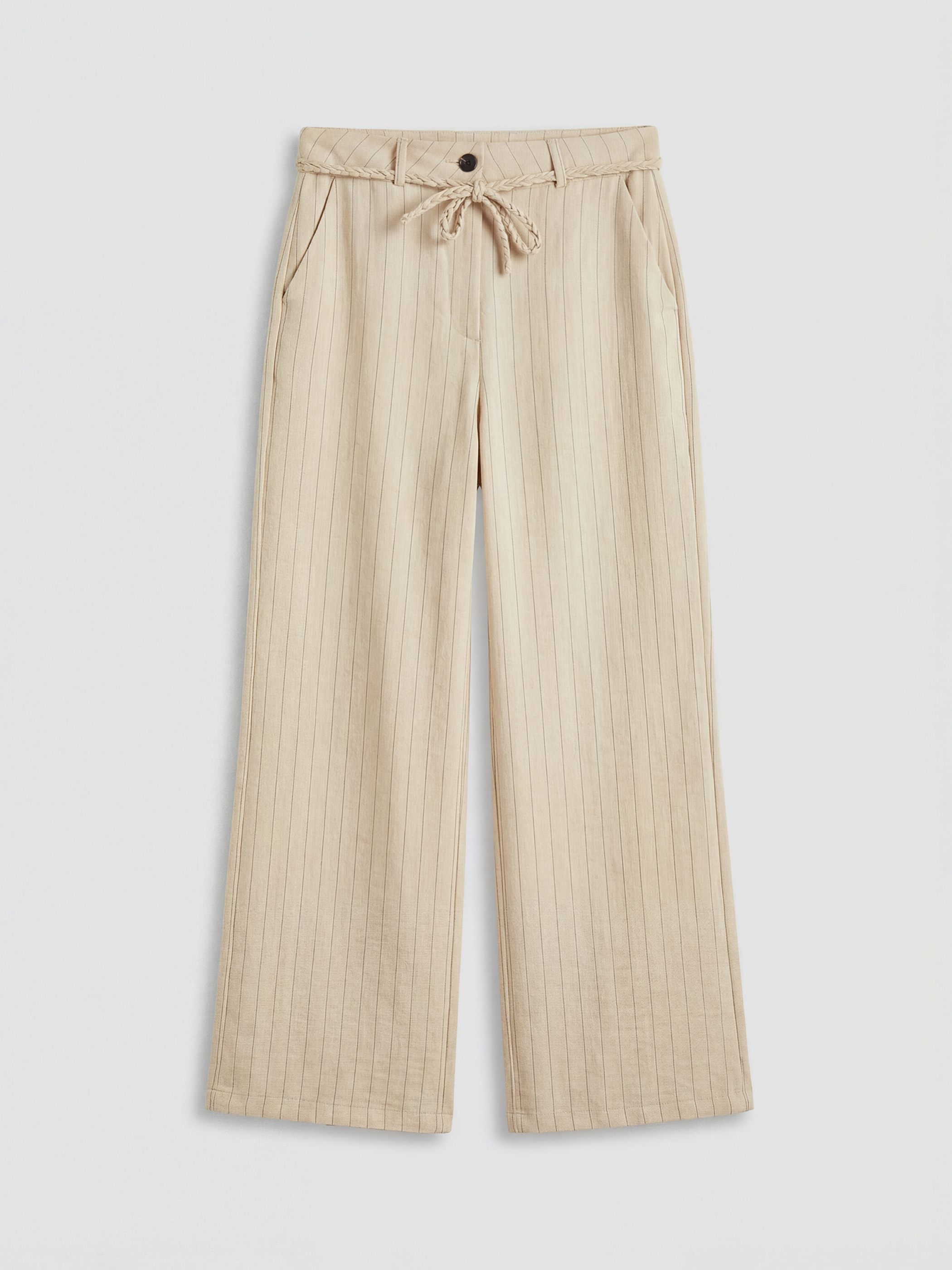 Woman BEIGE Trousers-3