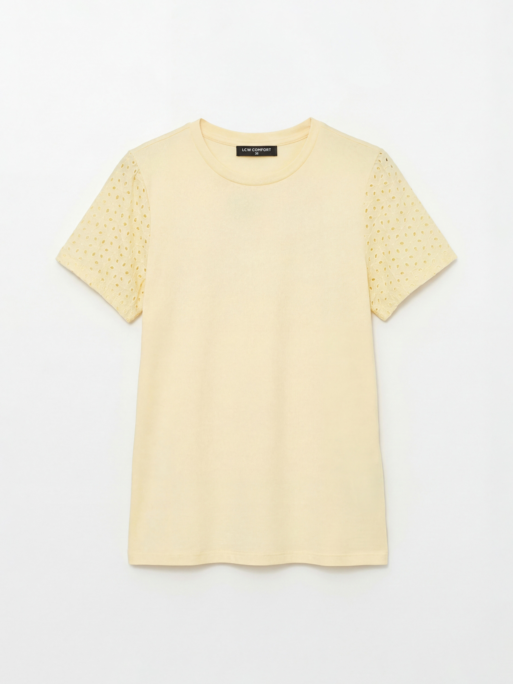 LCW Comfort Bisiklet Yaka Ajurlu Bluz - S6G827Z8-FDS