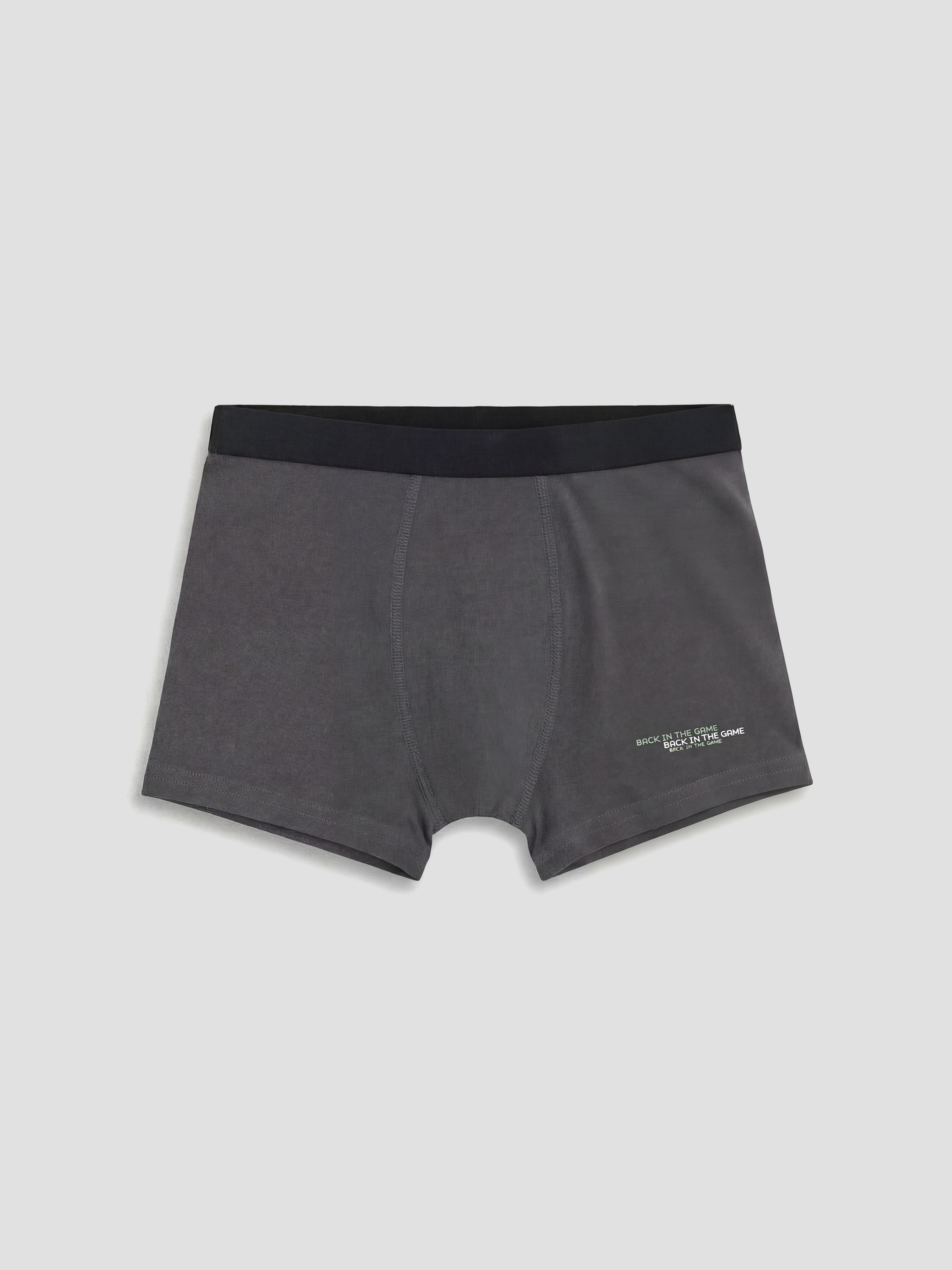 Gri Erkek Çocuk Boxer 3'lü-5