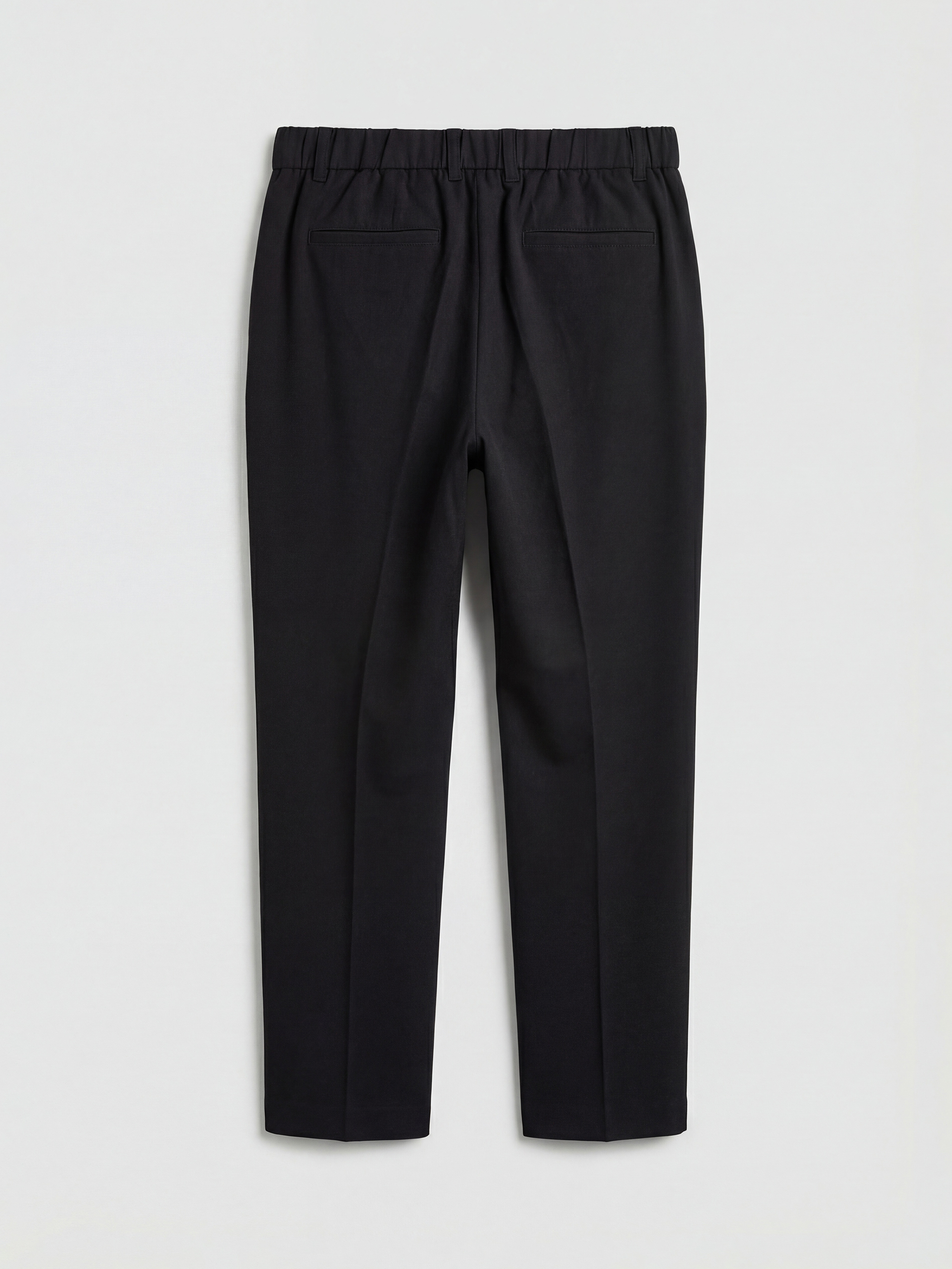 Siyah Regular Fit Viskon Erkek Pileli Pantolon-5