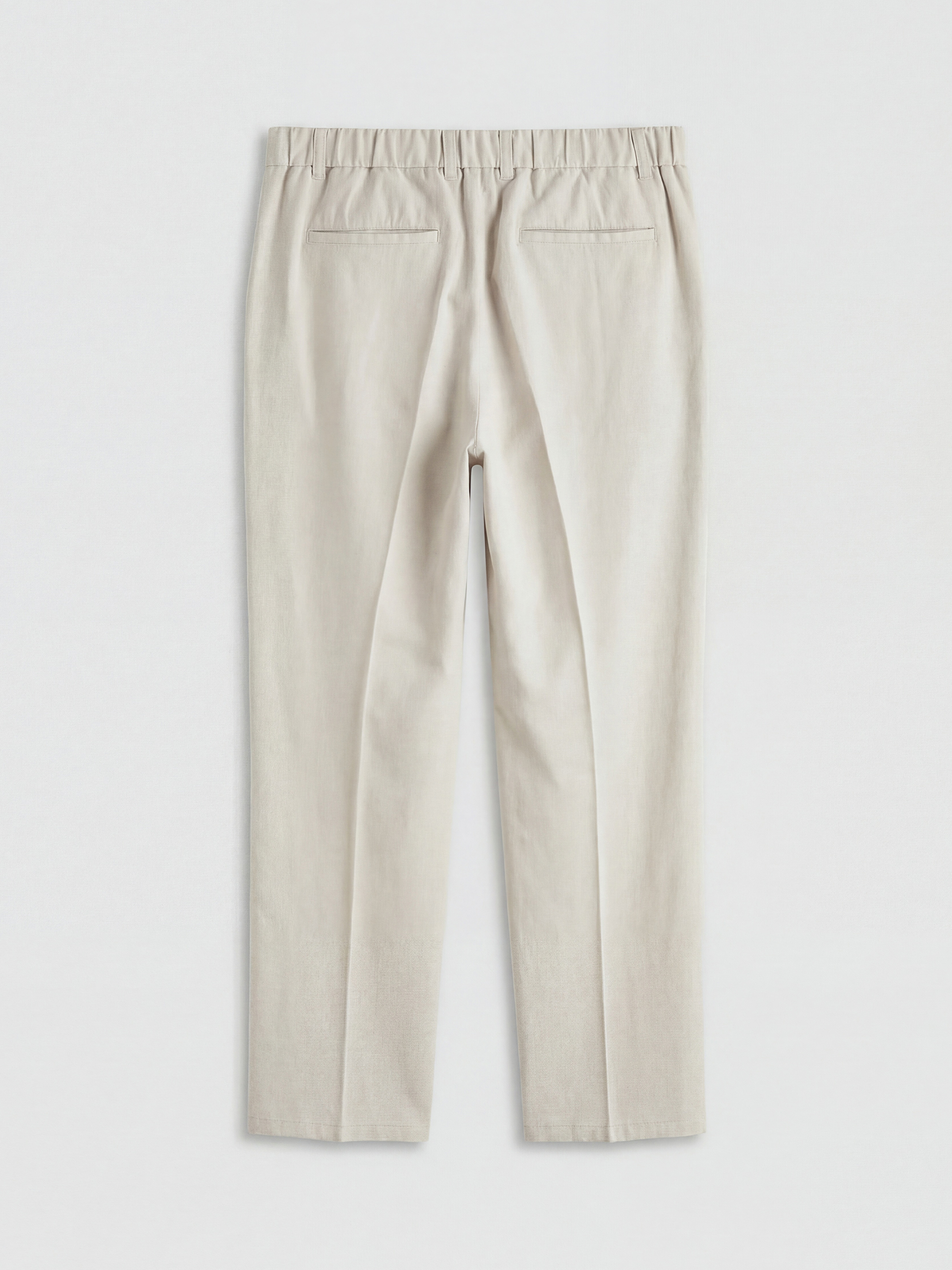 Bej Regular Fit Viskon Erkek Pileli Pantolon-5