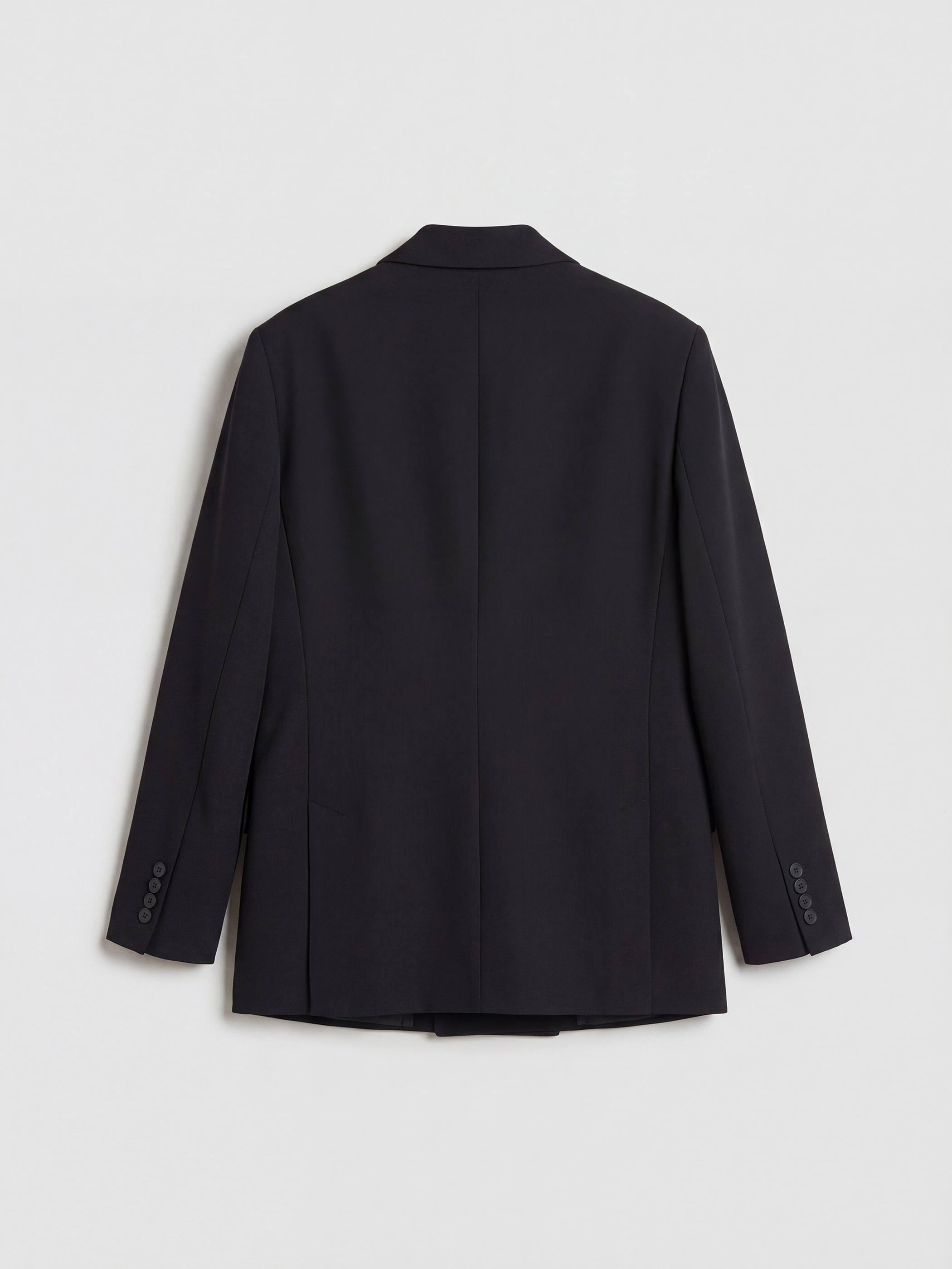 Siyah Standart Kalıp Erkek Blazer Ceket-6