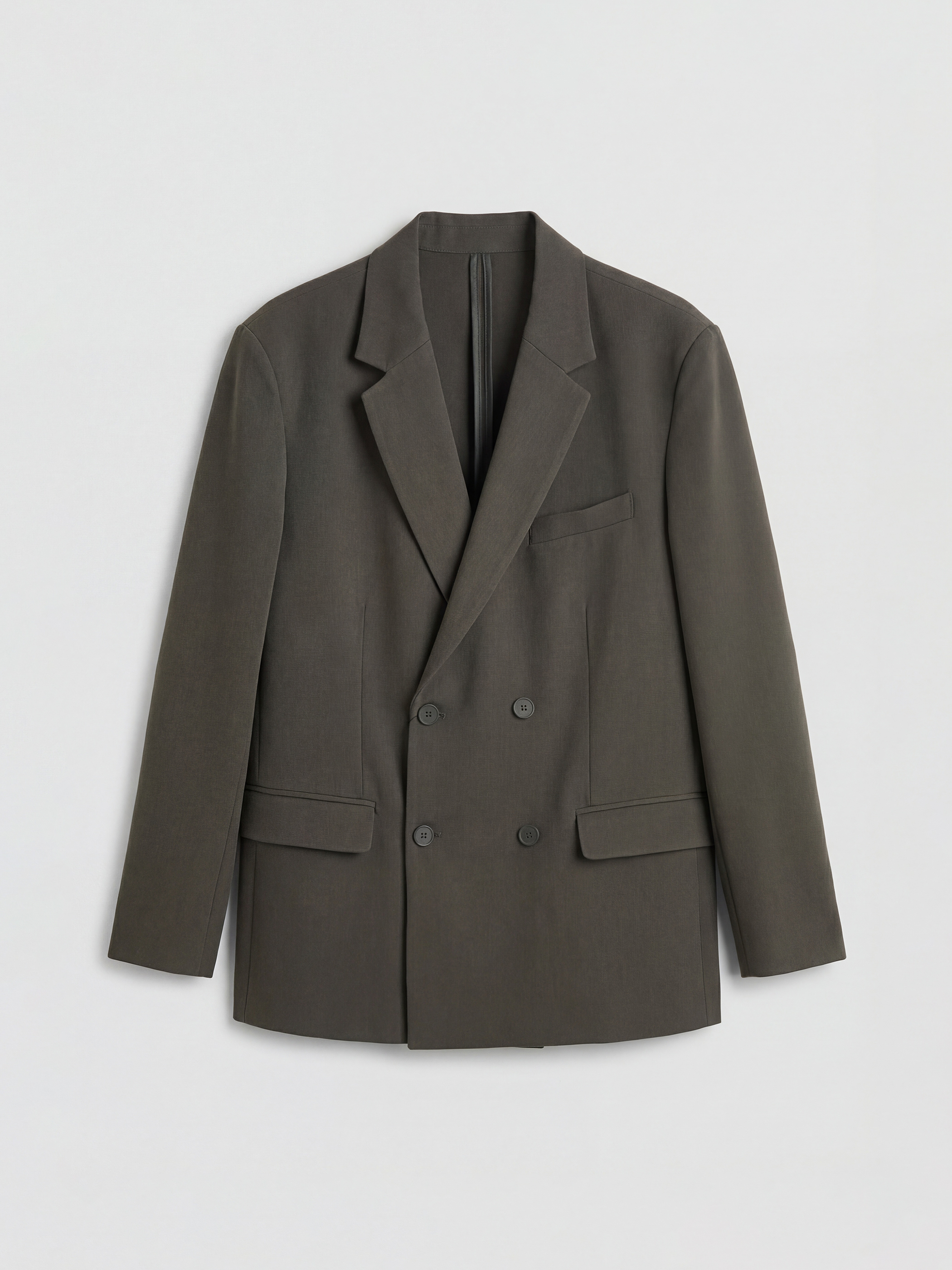 Haki Standart Kalıp Erkek Blazer Ceket-6