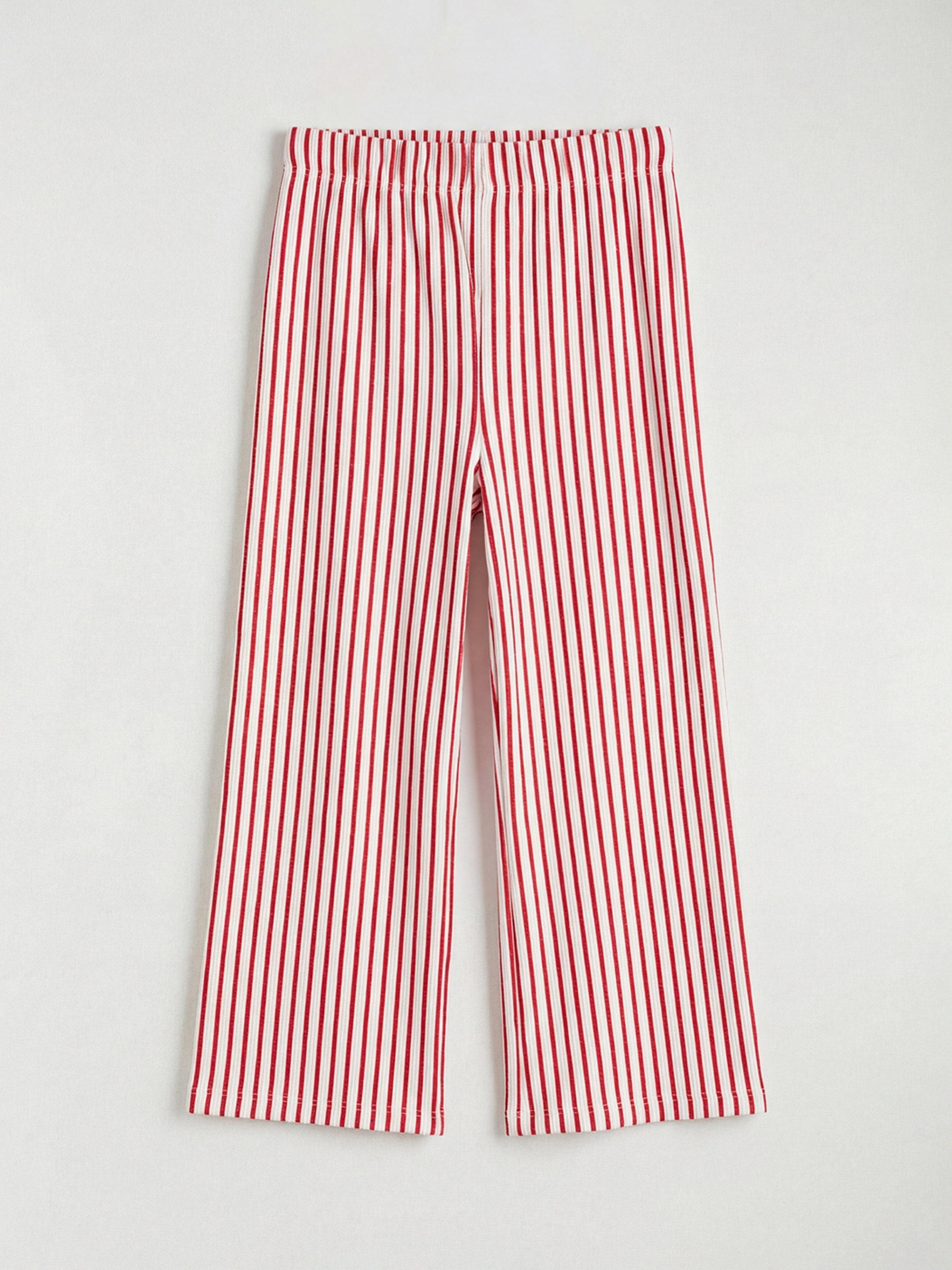 Ekru Bisiklet Yaka Kız Çocuk Bluz ve Pantolon-5