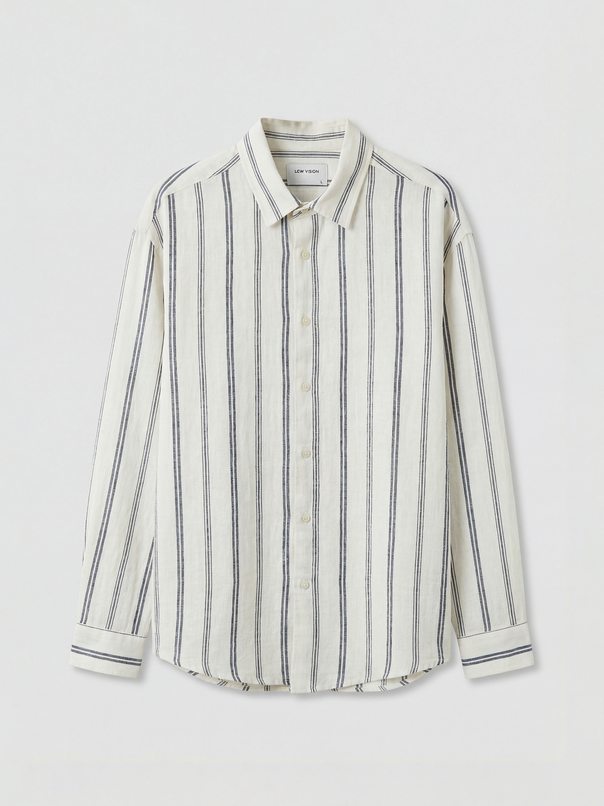 LCW Vision Regular Fit Çizgili Erkek Gömlek - S6GE35Z8-LEN