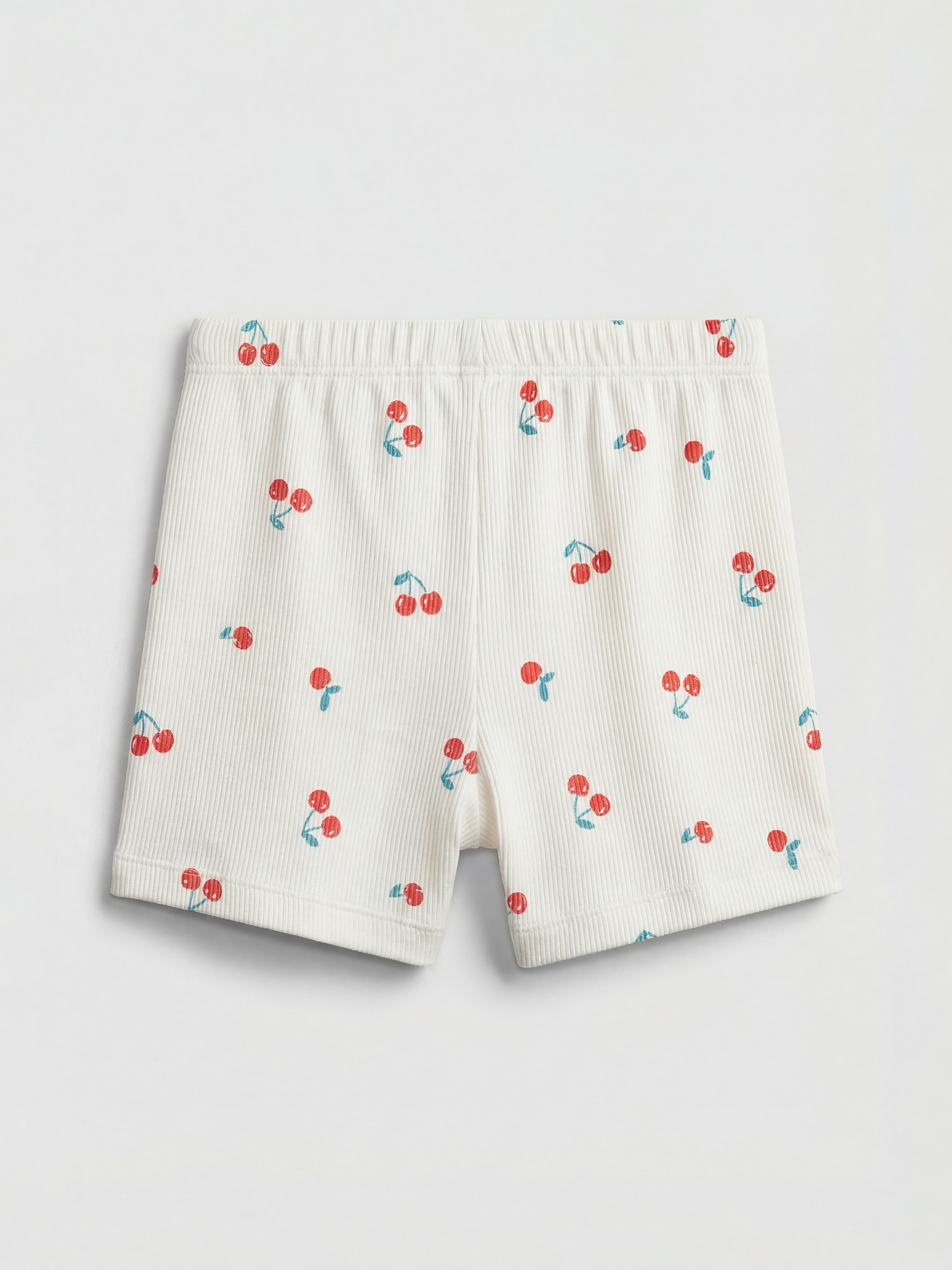 Cherry-Print Baby Girl Blouse and Shorts Set-4