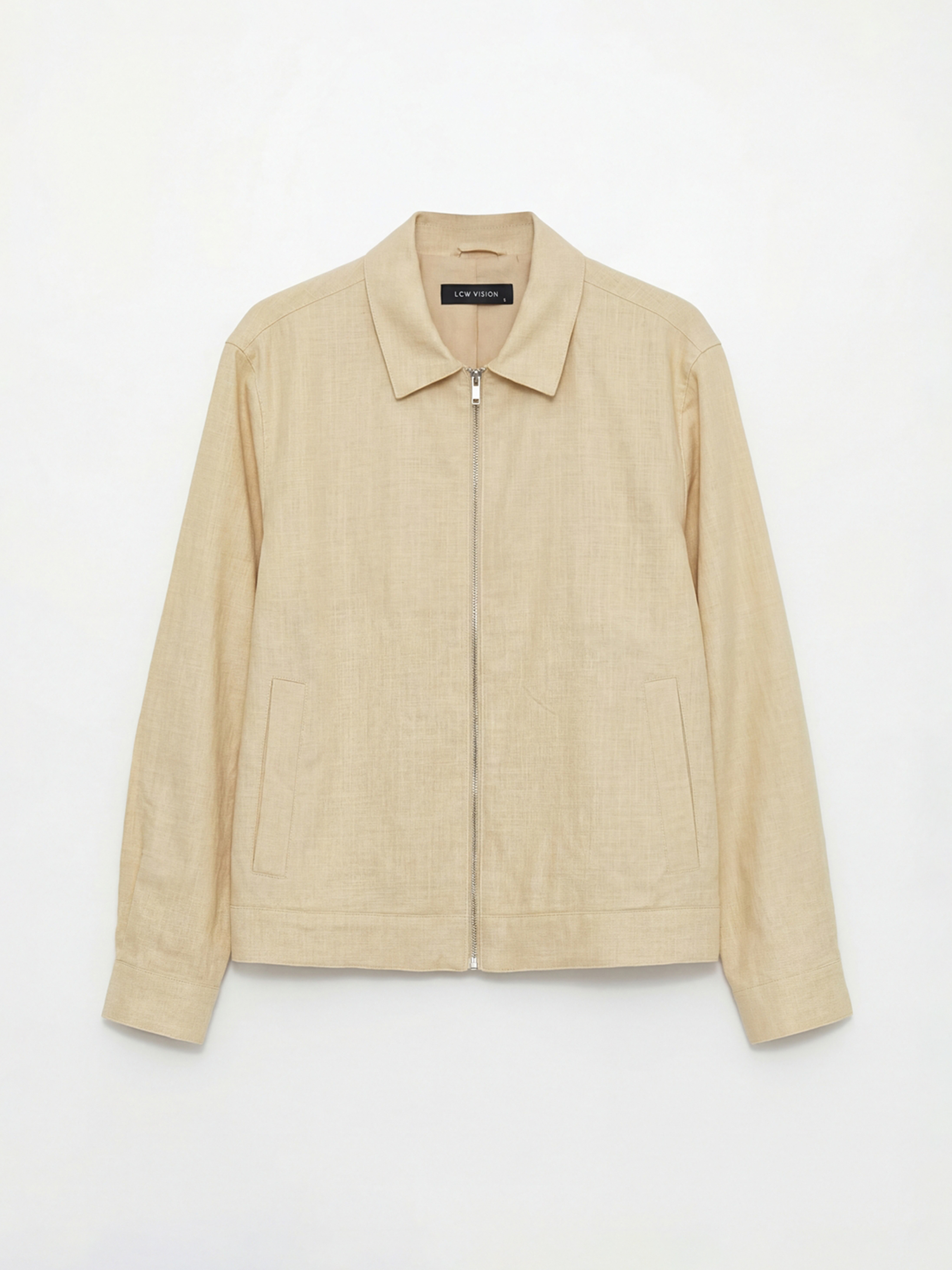 Sarı Standart Kalıp Gömlek Yaka Erkek Mont-4