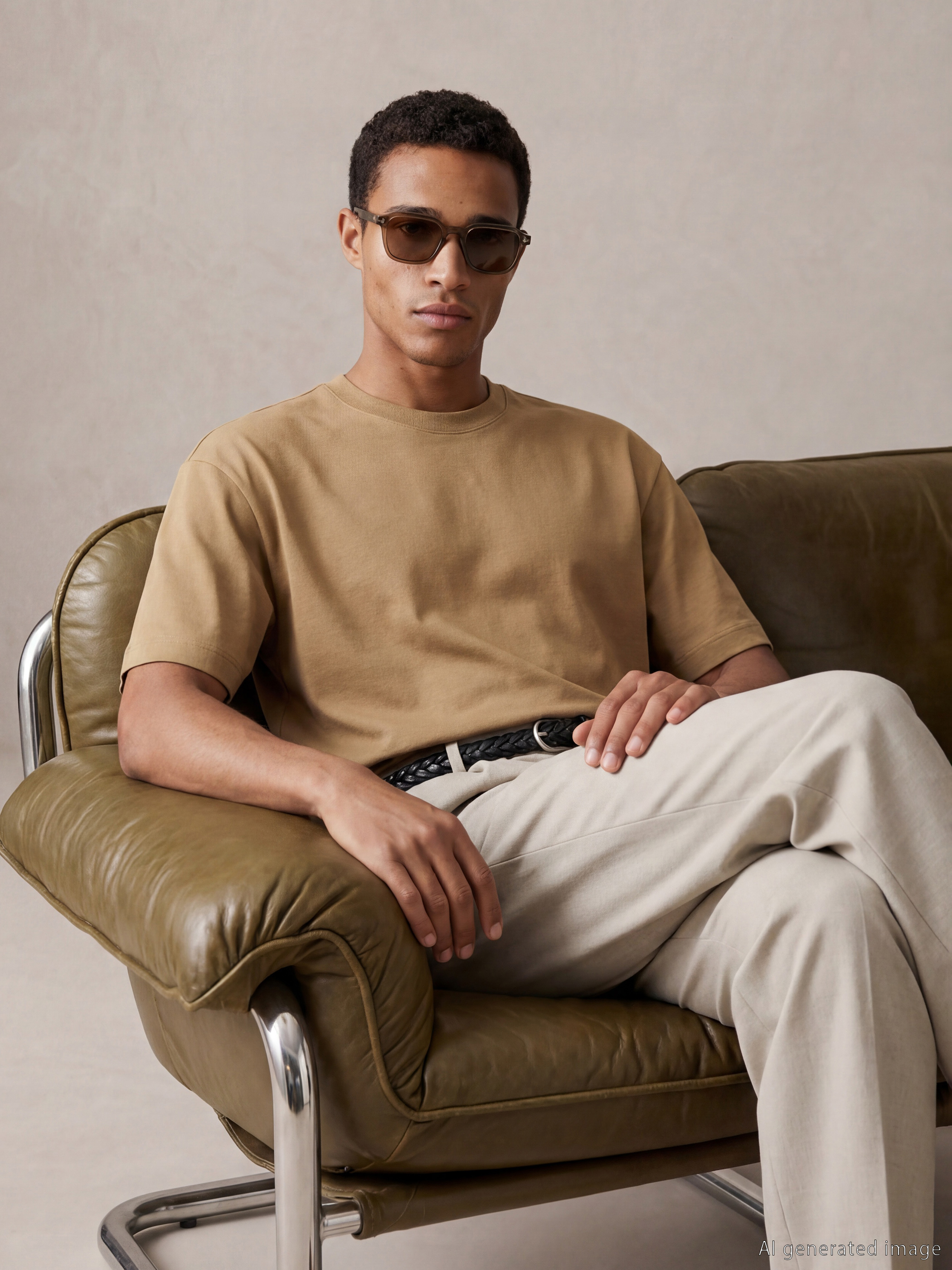 LCW Vision Bisiklet Yaka Erkek Tişört - S6GI54Z8-GPD