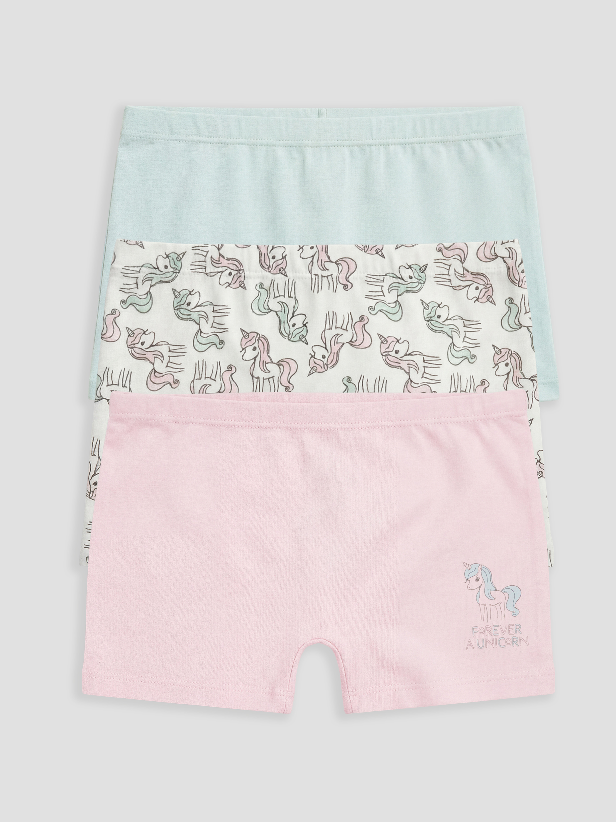 Ekru Kız Çocuk Boxer 3'lü-1