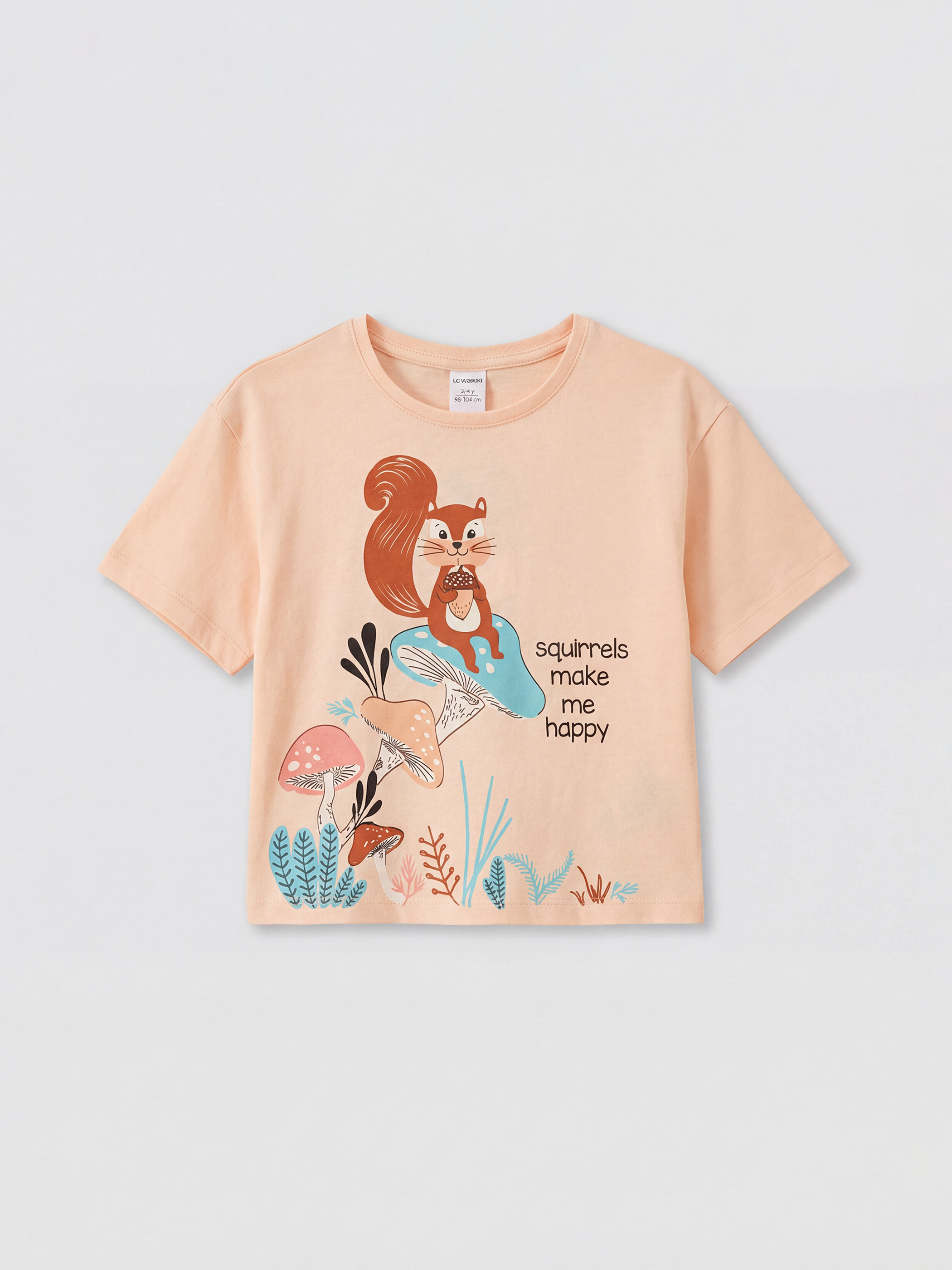 Pembe Baskılı Kız Çocuk Şortlu Pijama Takımı-1