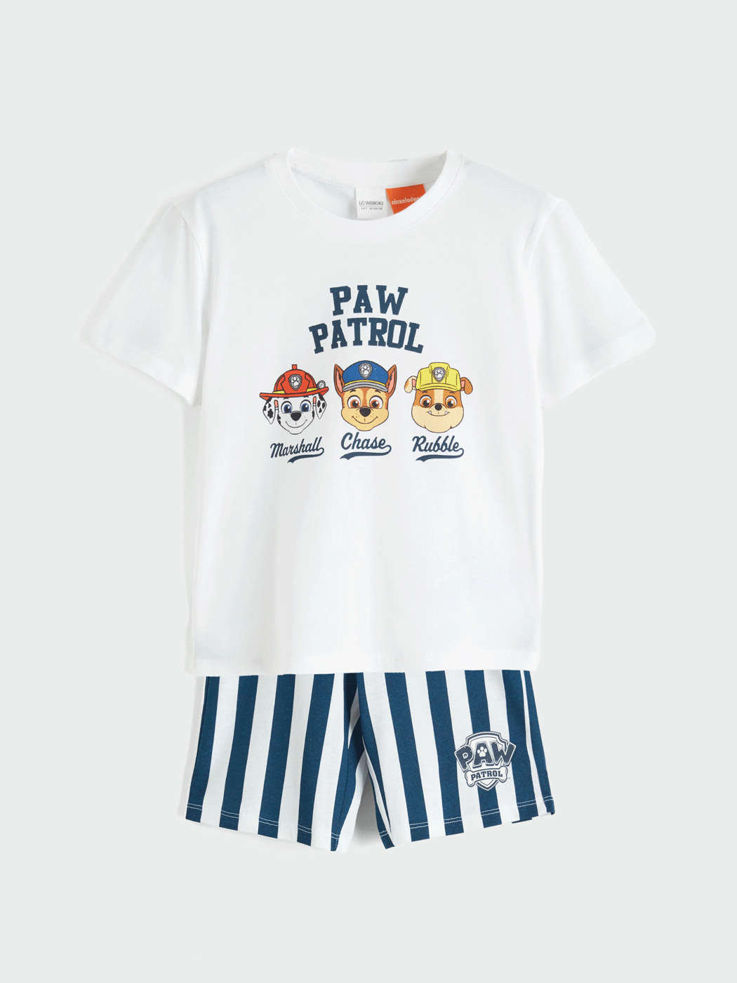 LCW Kids Мальчики Белый Пижамный комплект с шортами - S6GQ96Z1-Q6K