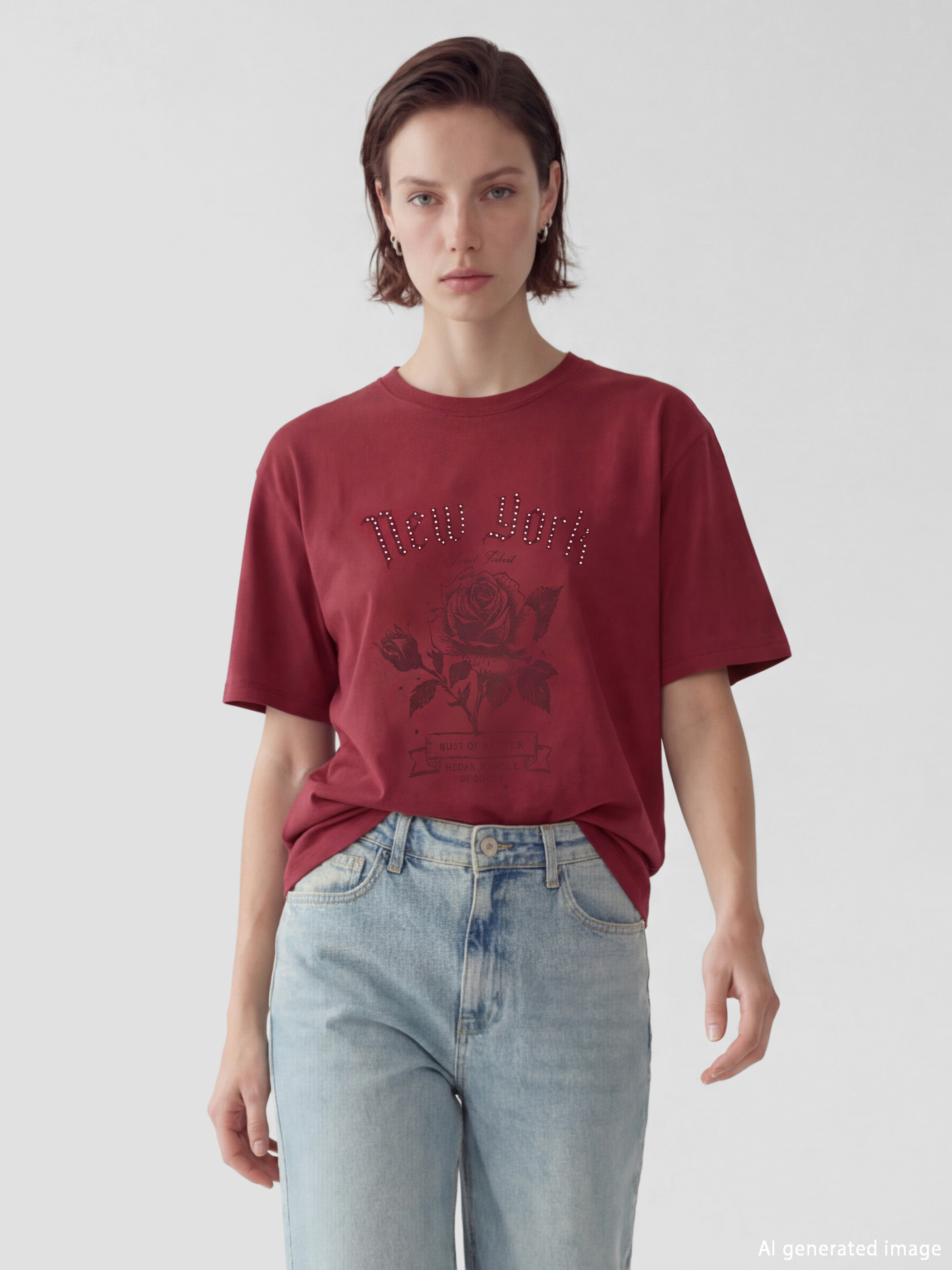 LCW Vision Woman BORDEAUX T-Shirt