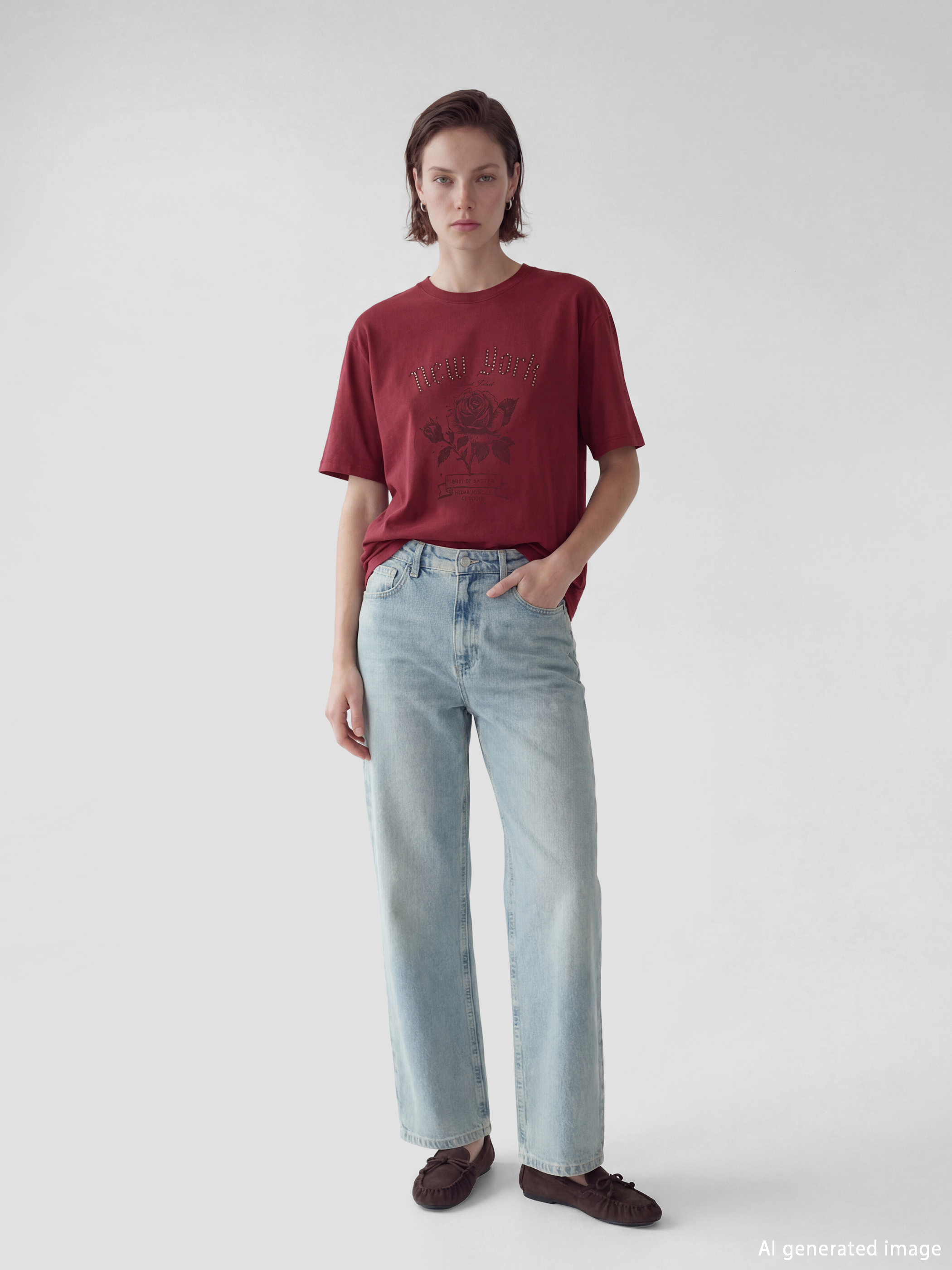 Woman BORDEAUX T-Shirt-1