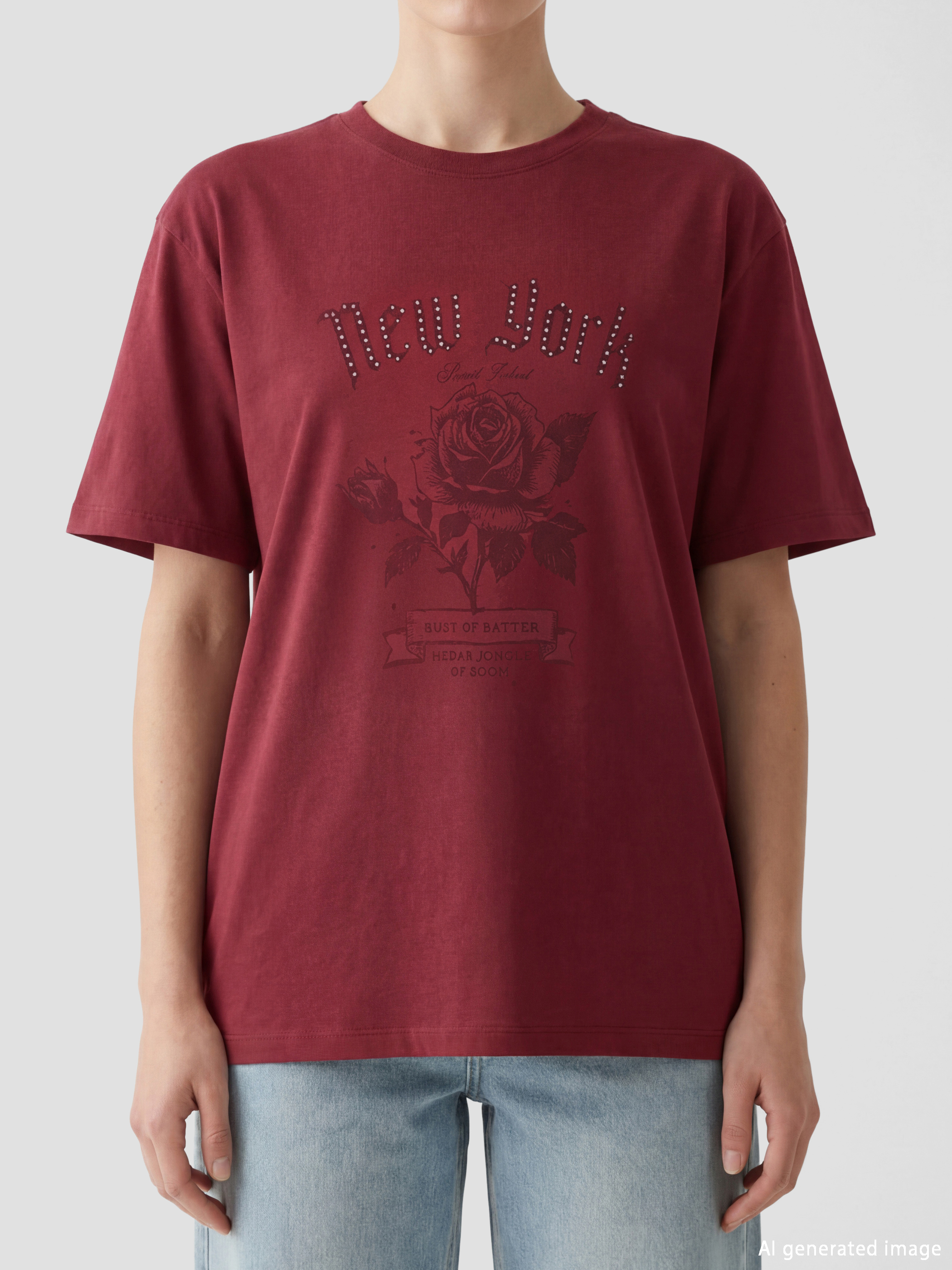 Woman BORDEAUX T-Shirt-2