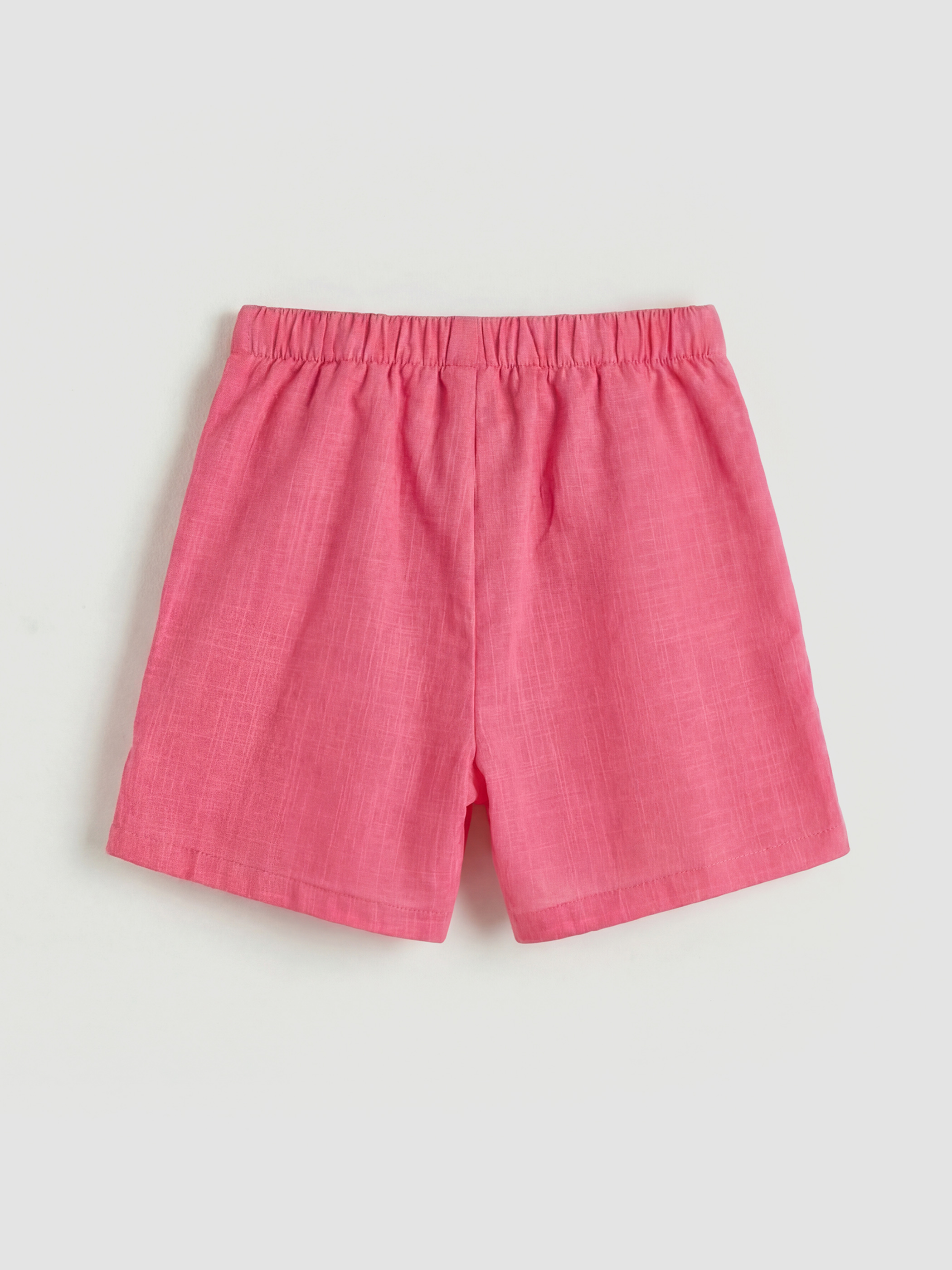 Pembe Fırfırlı Kız Çocuk Şort Etek-1