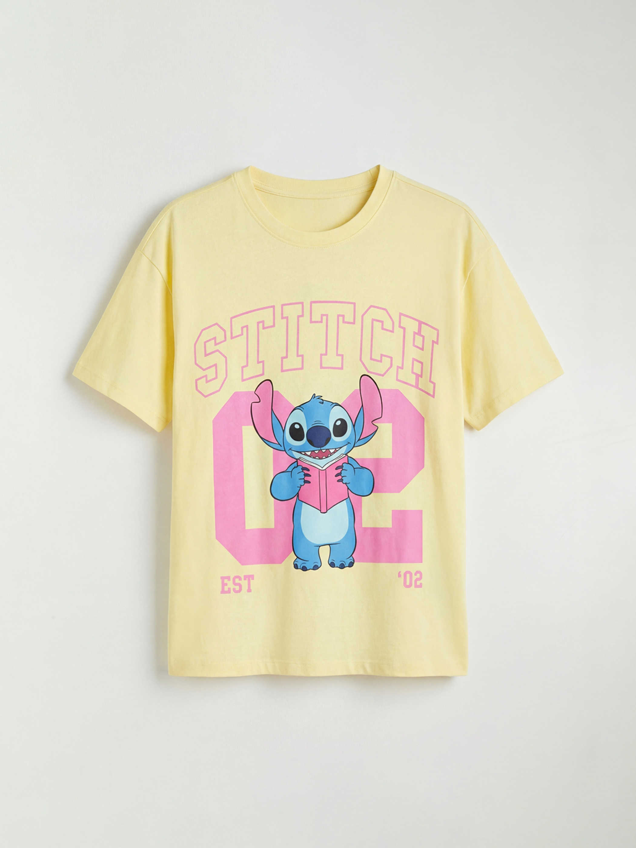 LCW Kids Stitch Baskılı Kız Çocuk Tişört