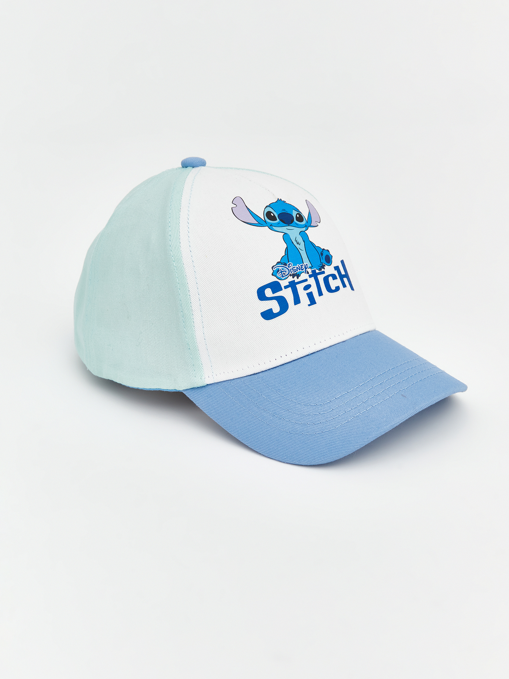 Mavi Stitch Baskılı Erkek Çocuk Kep Şapka-1