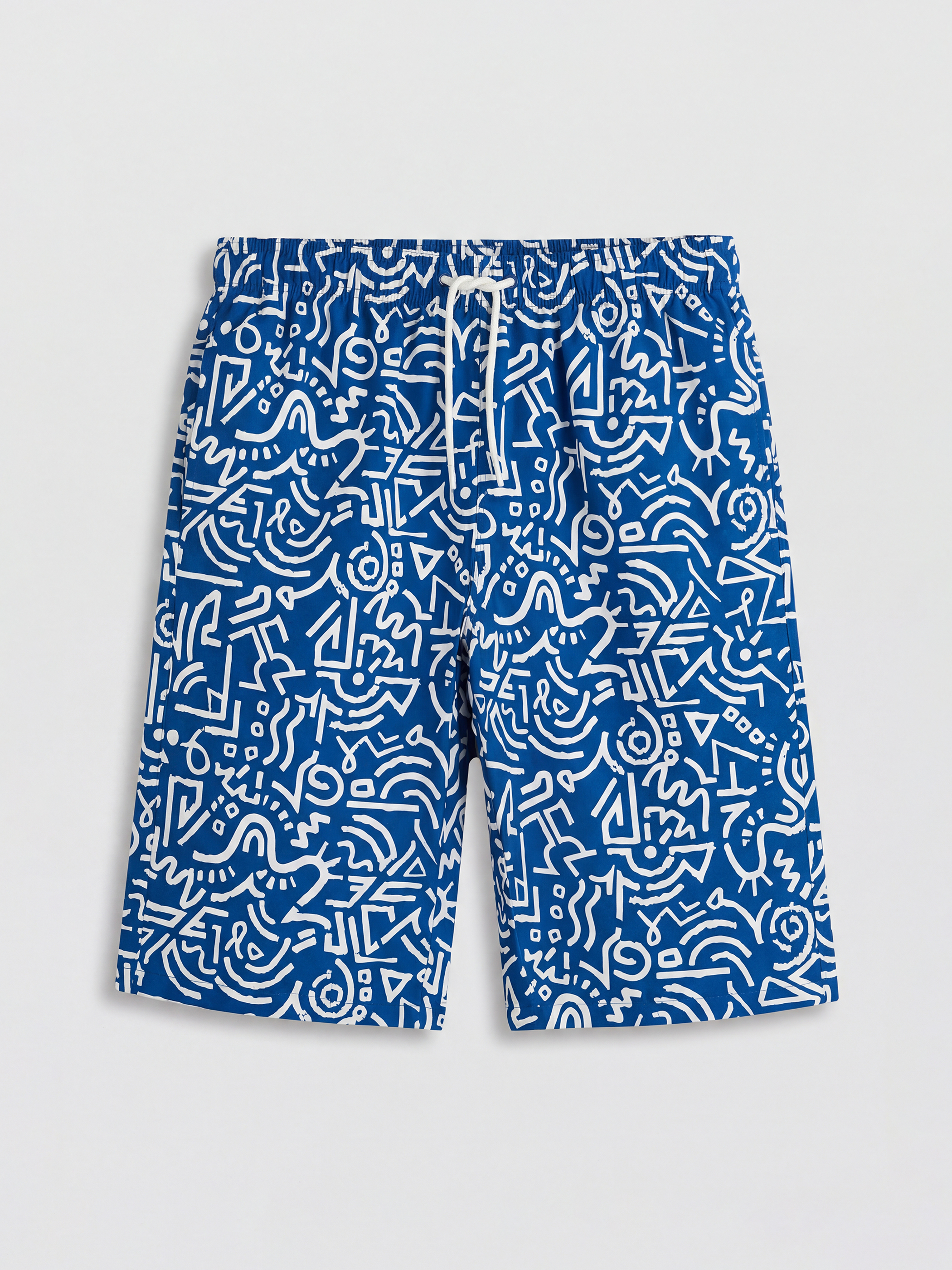 LCW SWIMWEAR Diz Altı Boy Desenli Erkek Yüzme Şort - S6H067Z8-MRN