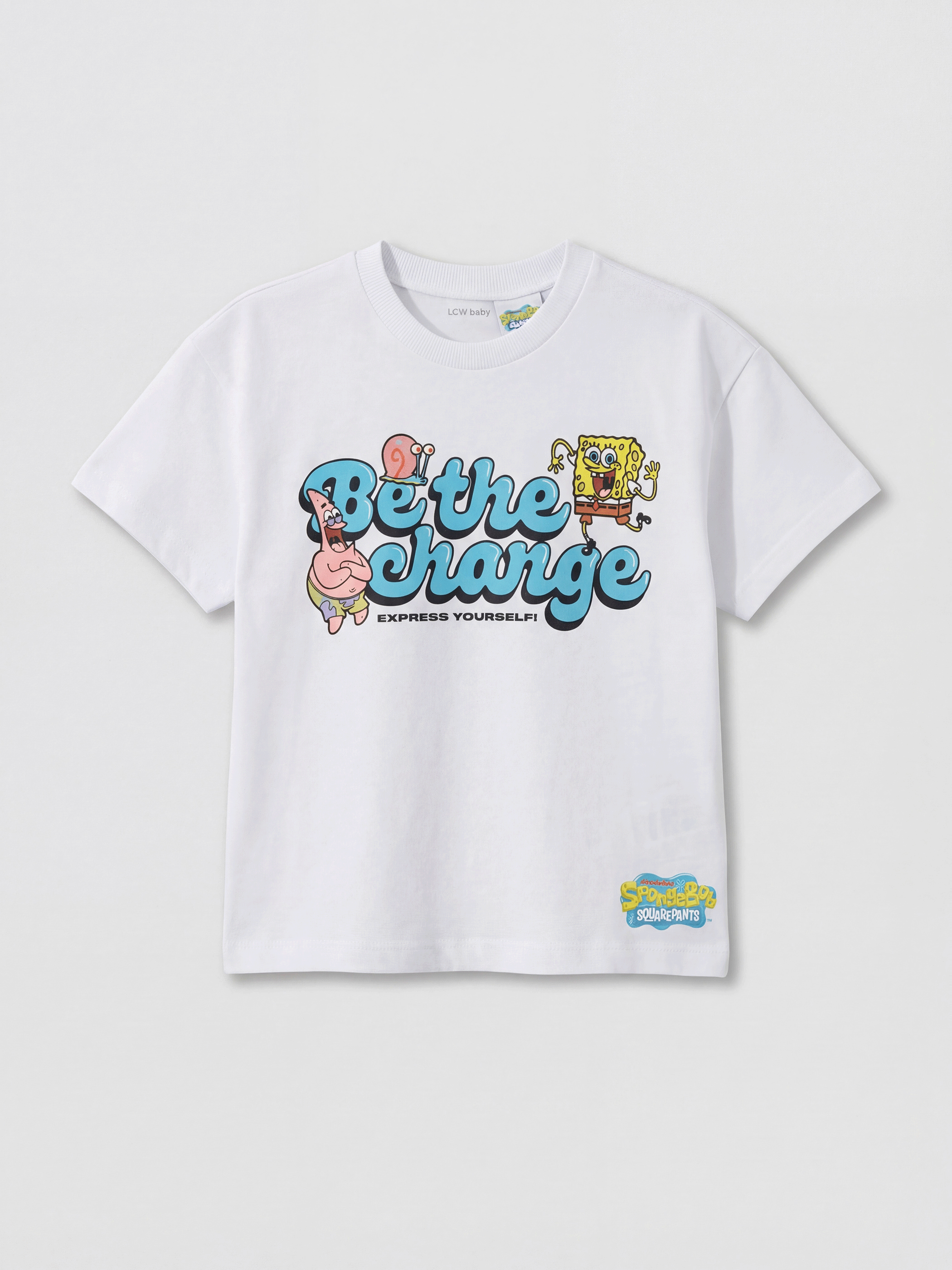 LCW Kids Sünger Bob Baskılı Erkek Çocuk Tişört - S6H114Z1-Q6K