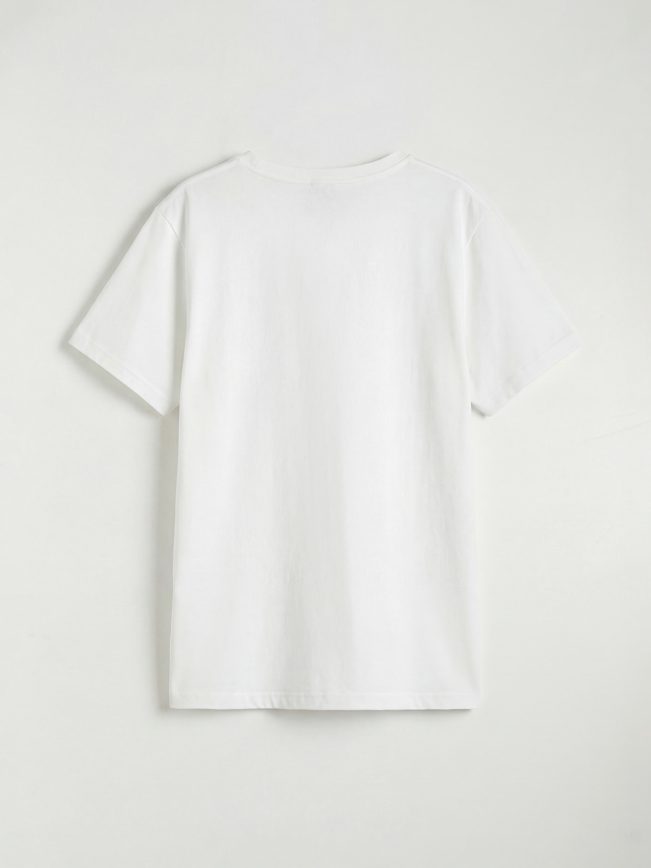 Beyaz Bisiklet Yaka Erkek Çocuk Şortlu Pijama Takımı-2