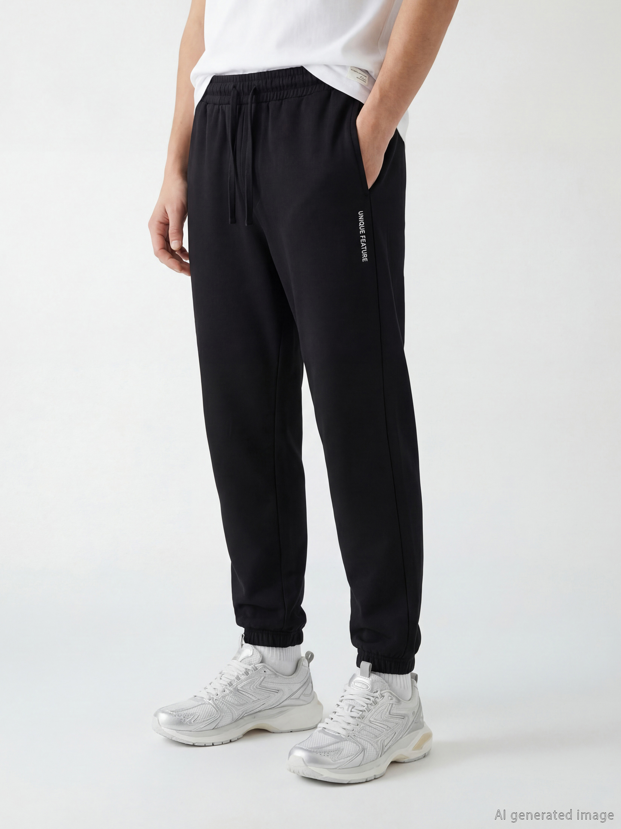 بنطال رياضي رجالي بقصة عادية-1