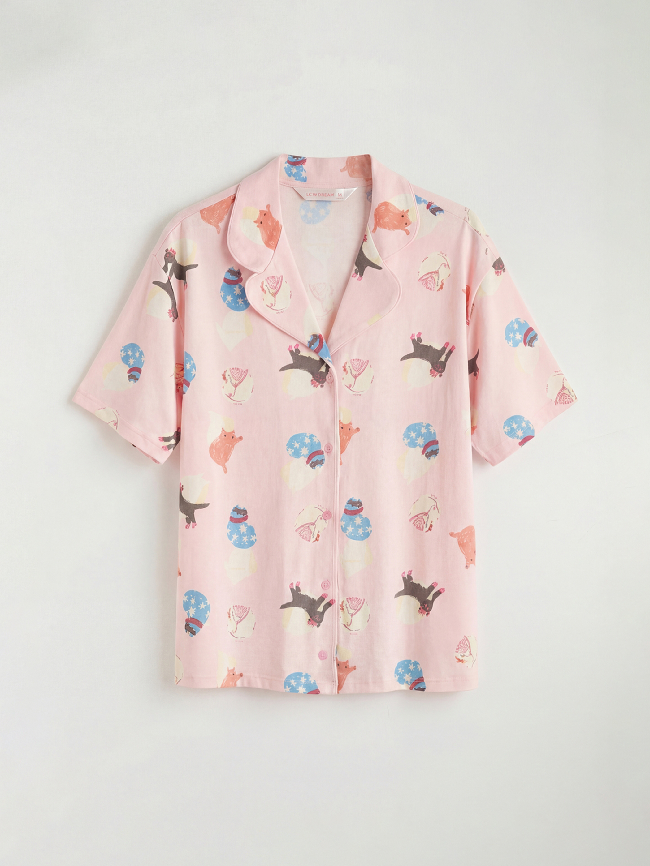 Жінка РОЖЕВИЙ Піжамний комплект-5